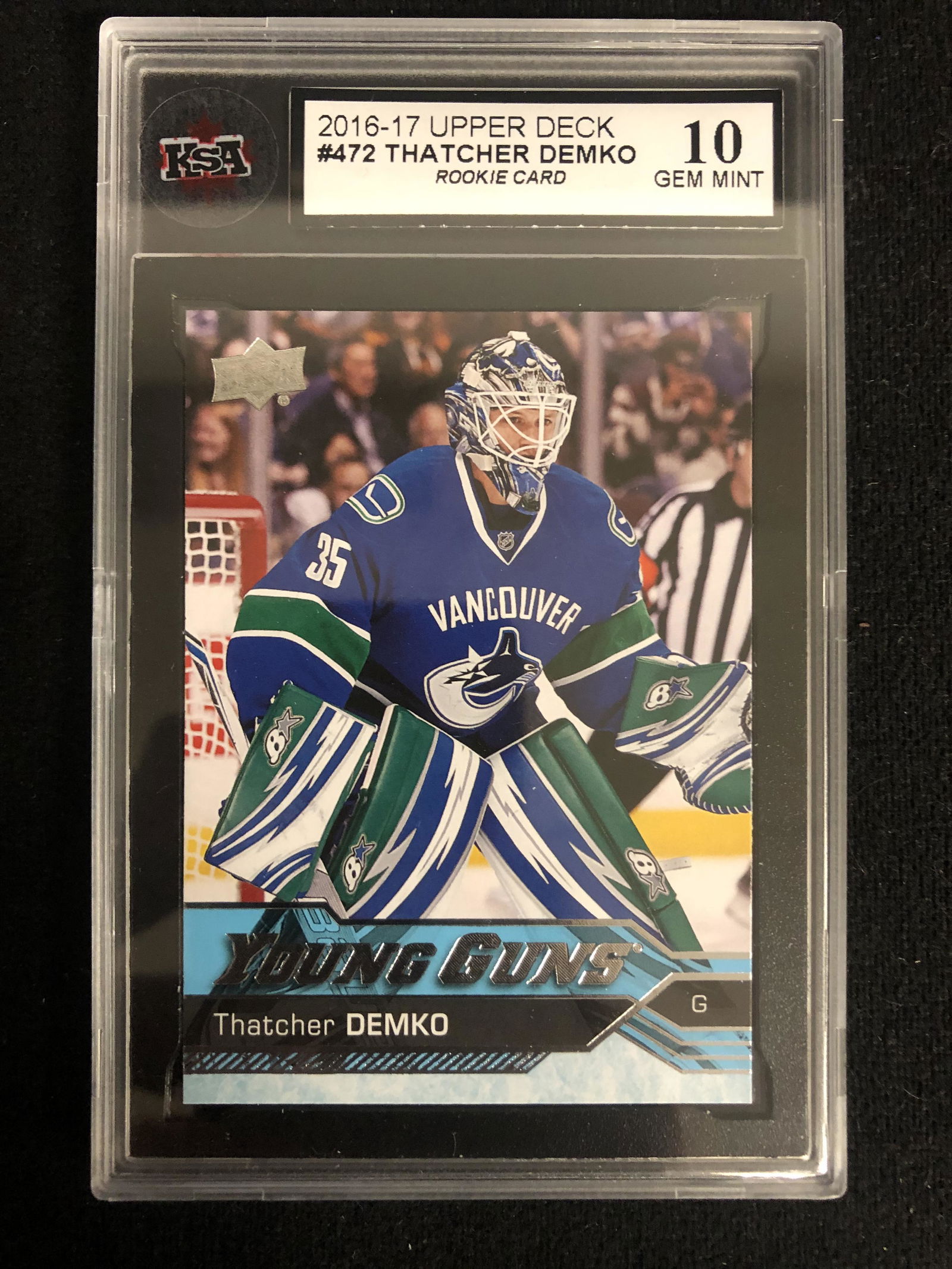 2016-17 UD THATCHER DEMKO Rookie Card (10 GEM MINT) (1 of 1)