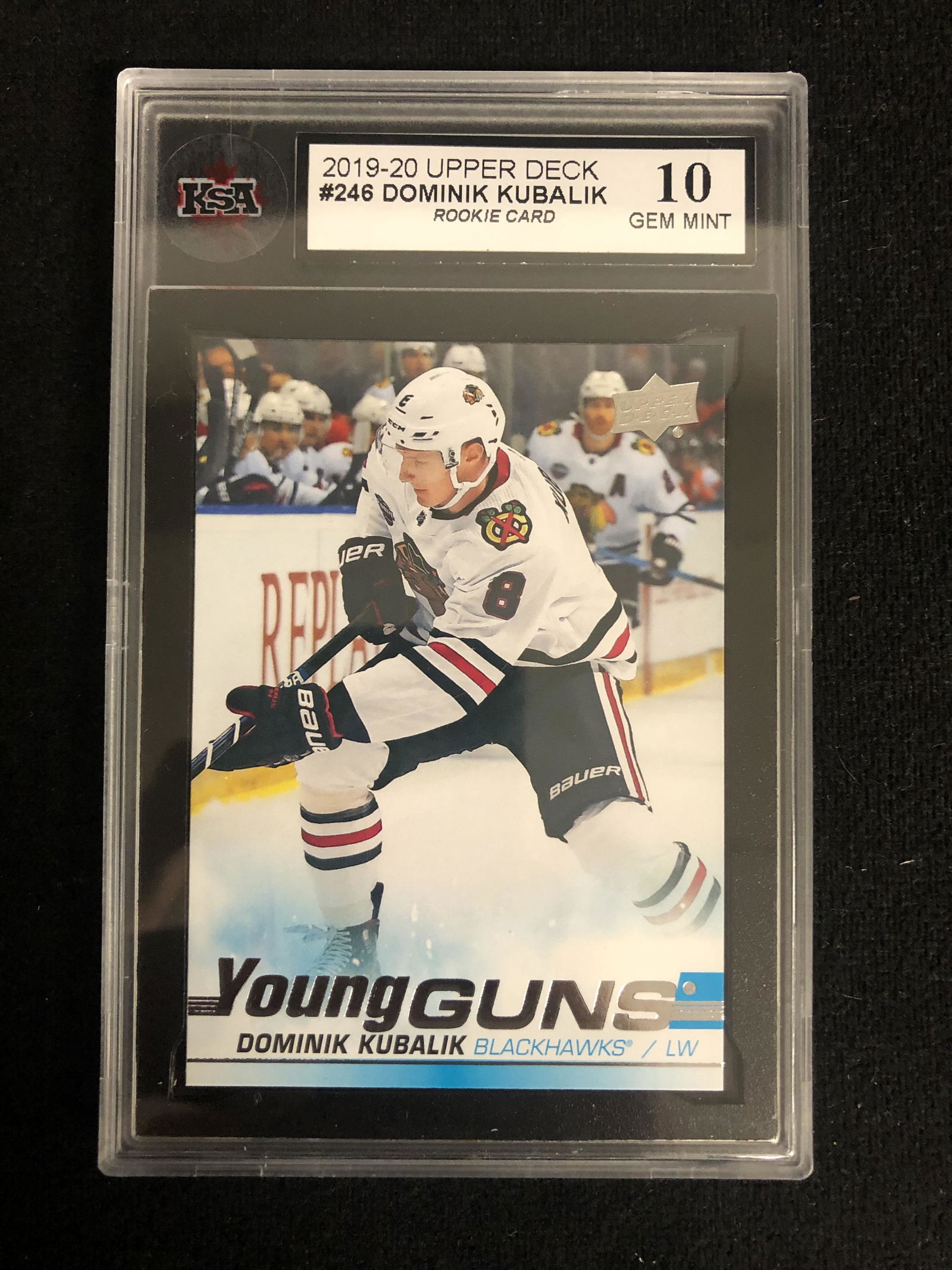 2019-20 UD #246 DOMINIK KUBALIK Rookie Card (10 GEM) (1 of 1)