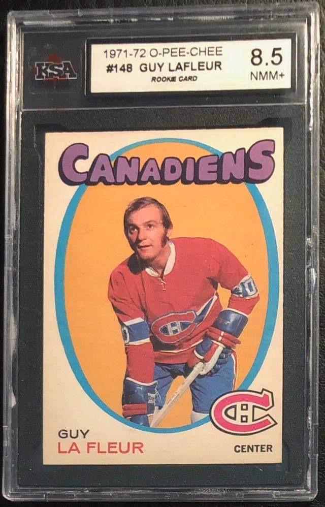 1971-72 O-PEE-CHEE #148 GUY LAFLEUR RC (KSA 8.5) (1 of 2)