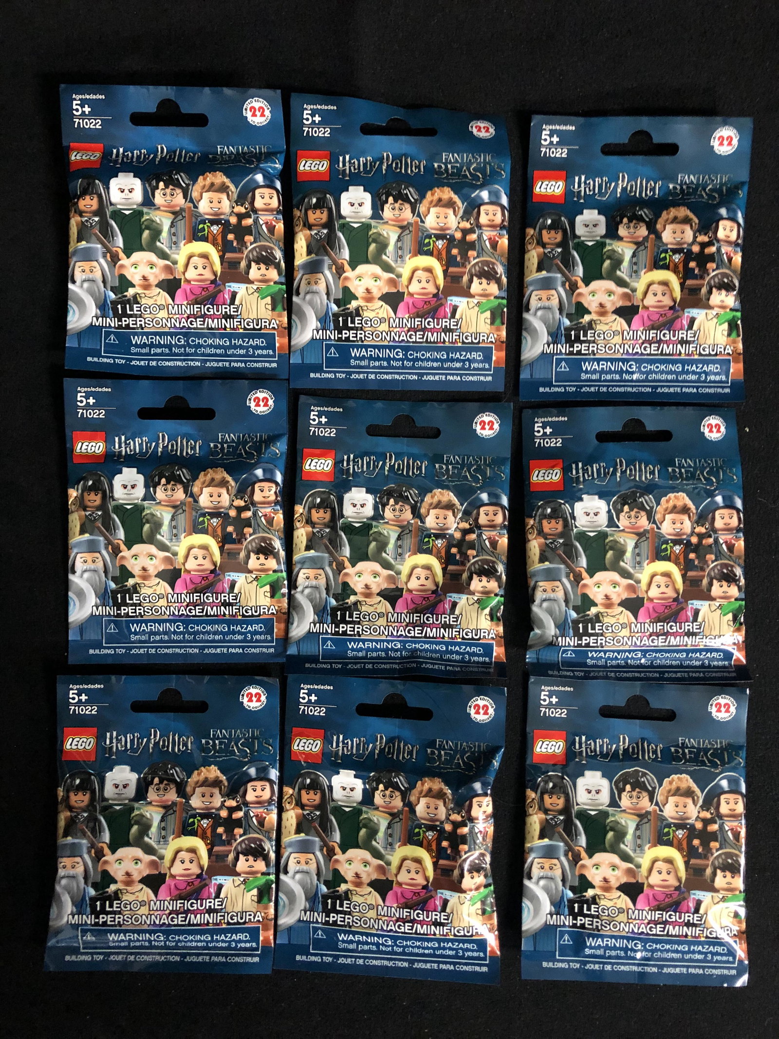 (9X) LEGO: MINIFIGURES "HARRY POTTER" PACKS: (9X) LEGO: MINIFIGURES "HARRY POTTER" PACKS