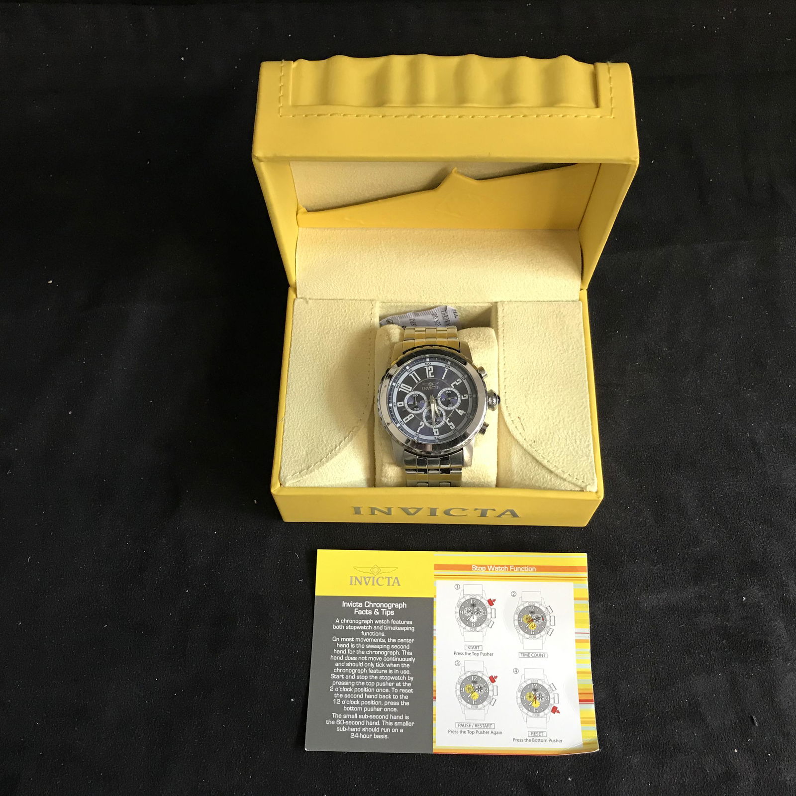 INVICTA CHRONOGRAPH WATCH (1 of 4)
