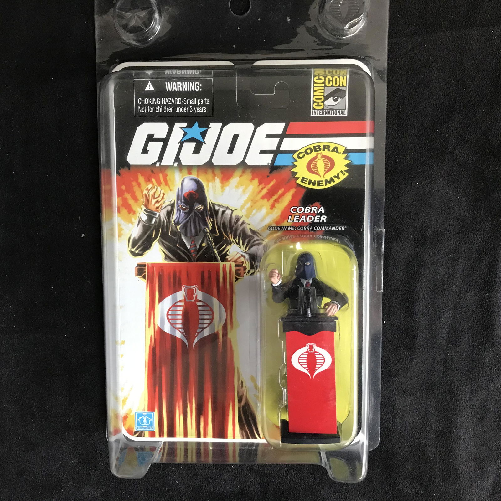 2008 SDCC EXCLUSIVE G.I. JOE "COBRA COMMANDER" BLACK (1 of 3)