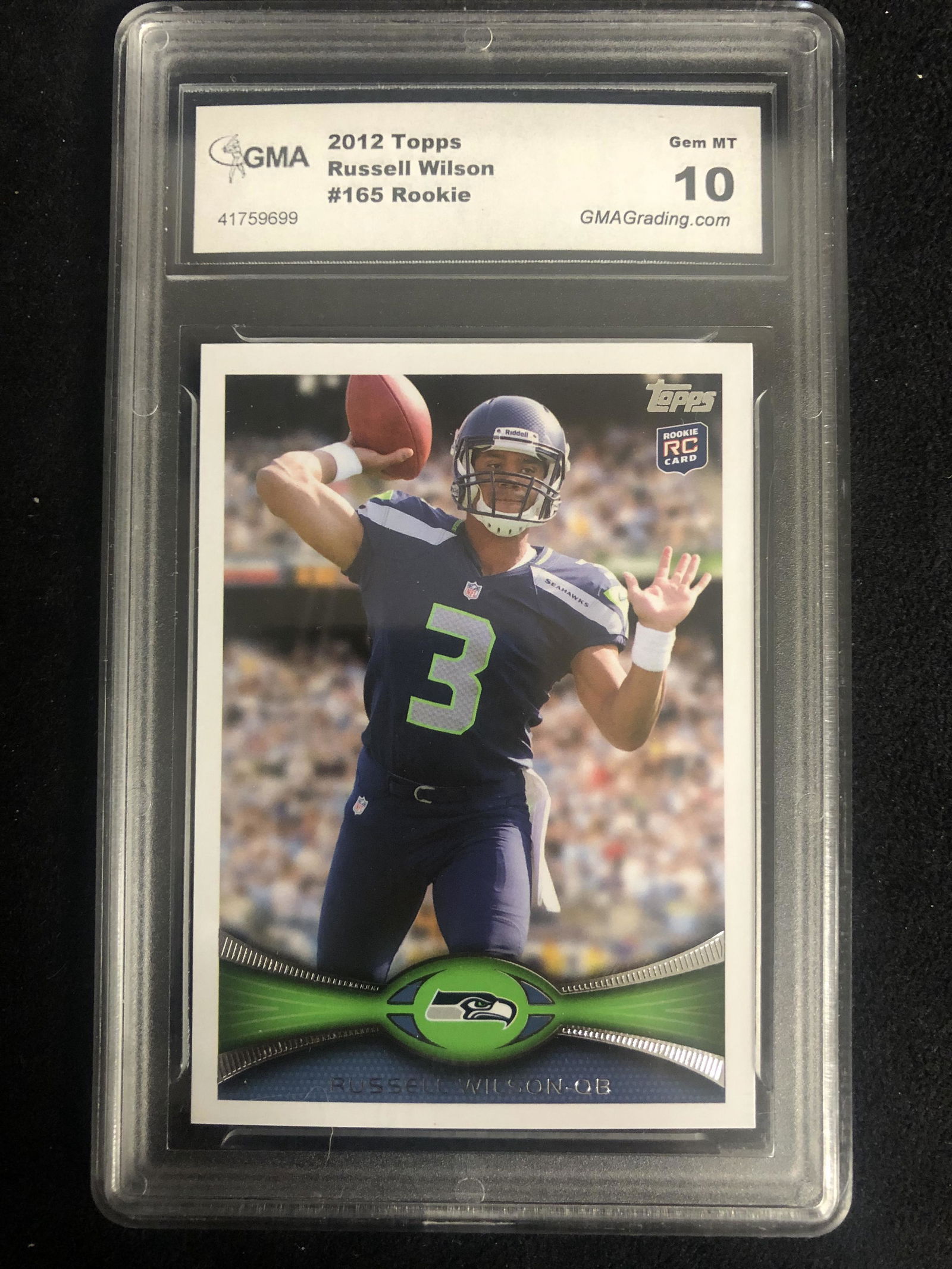 2012 TOPPS #165 RUSSELL WILSON RC (GMA 10) (1 of 1)