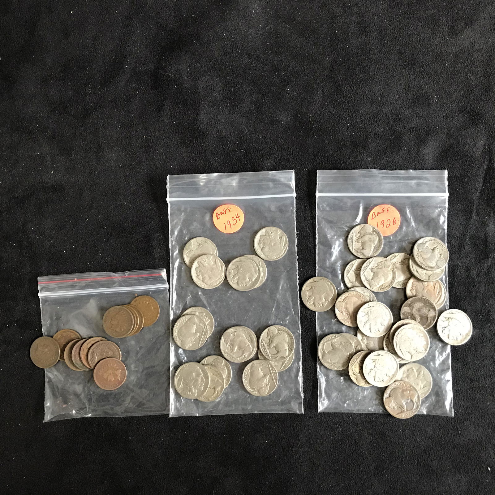 ASSORTED 1900'S USA BUFFALO COINS (1 of 1)