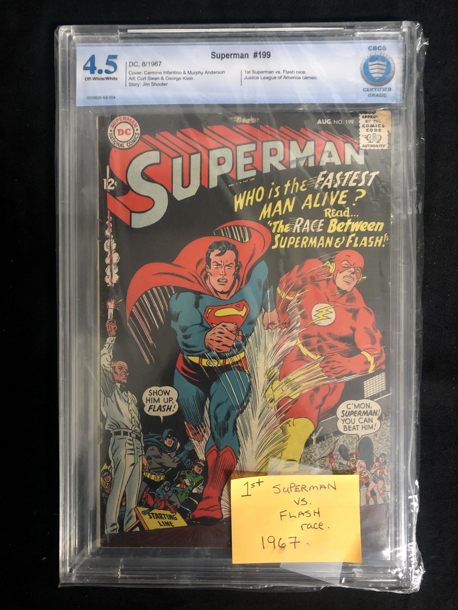 SUPERMAN #199 (CBCS 4.5) DC COMICS (1 of 1)
