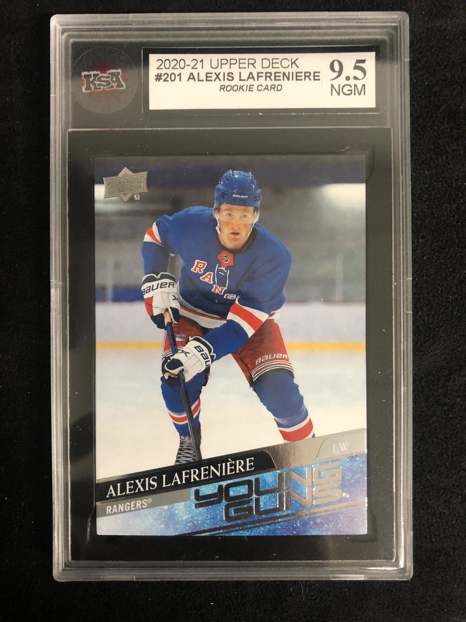 2020-21 UPPER DECK #201 ALEXIS LAFRENIERE YOUNG GUNS (1 of 1)