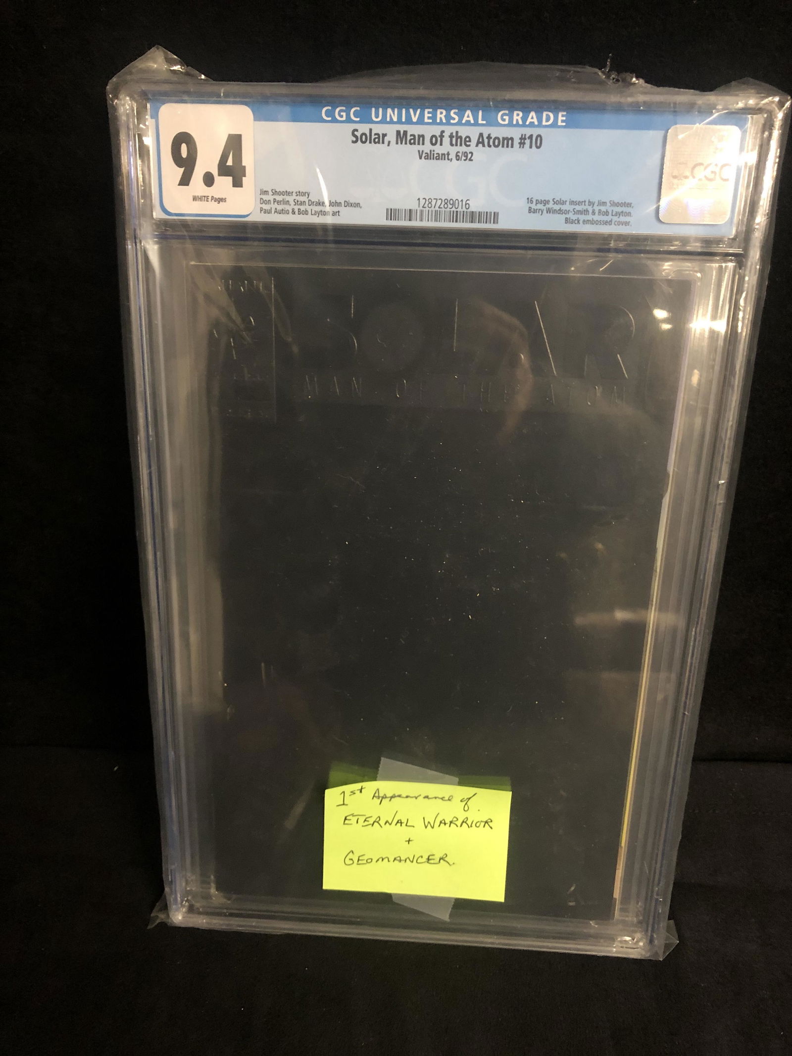 SOLAR, MAN OF THE ATOM #10 (CGC 9.4) VALIANT COMICS (1 of 1)