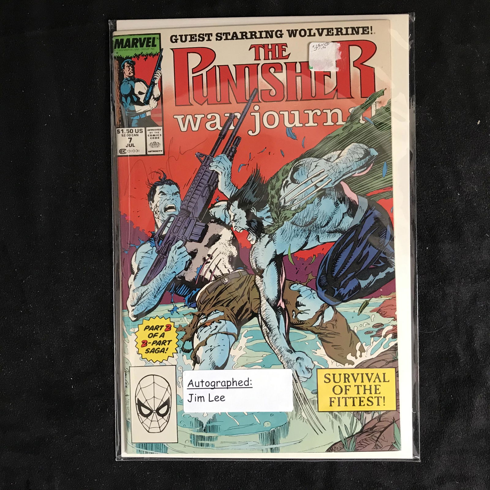 THE PUNISHER War Journal #7 (MARVEL COMICS) Signed by (1 of 1)