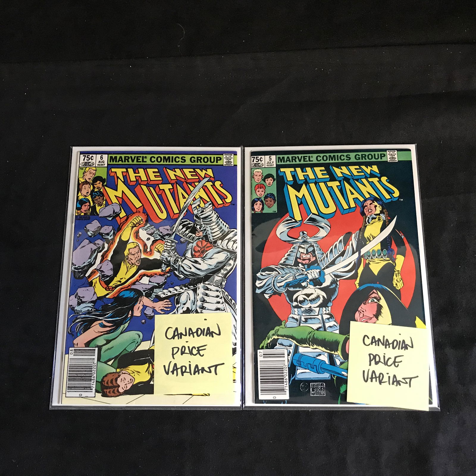 THE NEW MUTANTS #5-6 (MARVEL COMICS) Canadian Price (1 of 1)