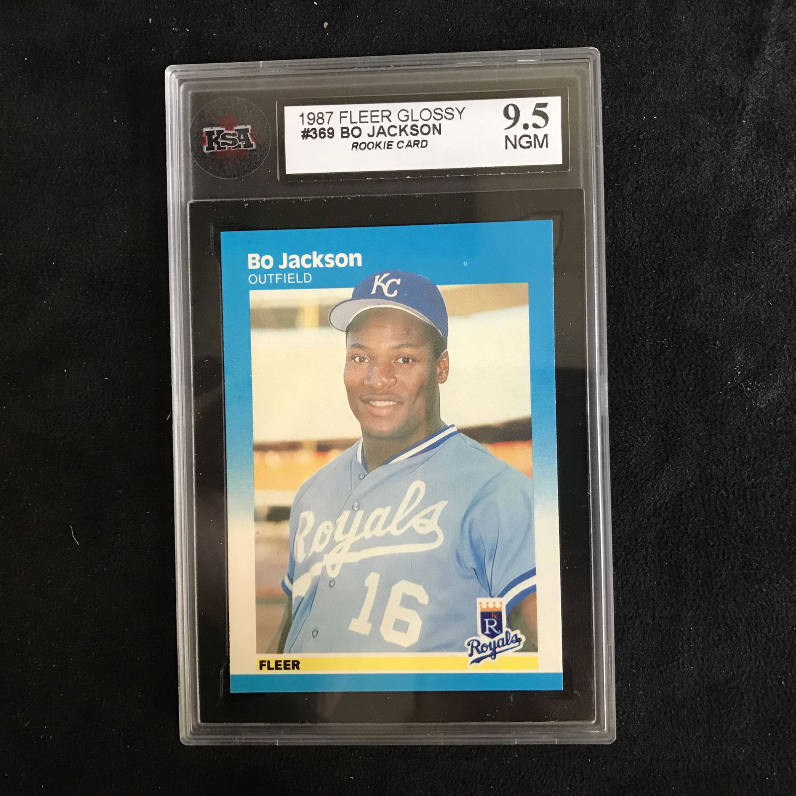 1987 FLEER GLOSSY #369 BO JACKSON Rookie Card (9.5 NGM) (1 of 1)