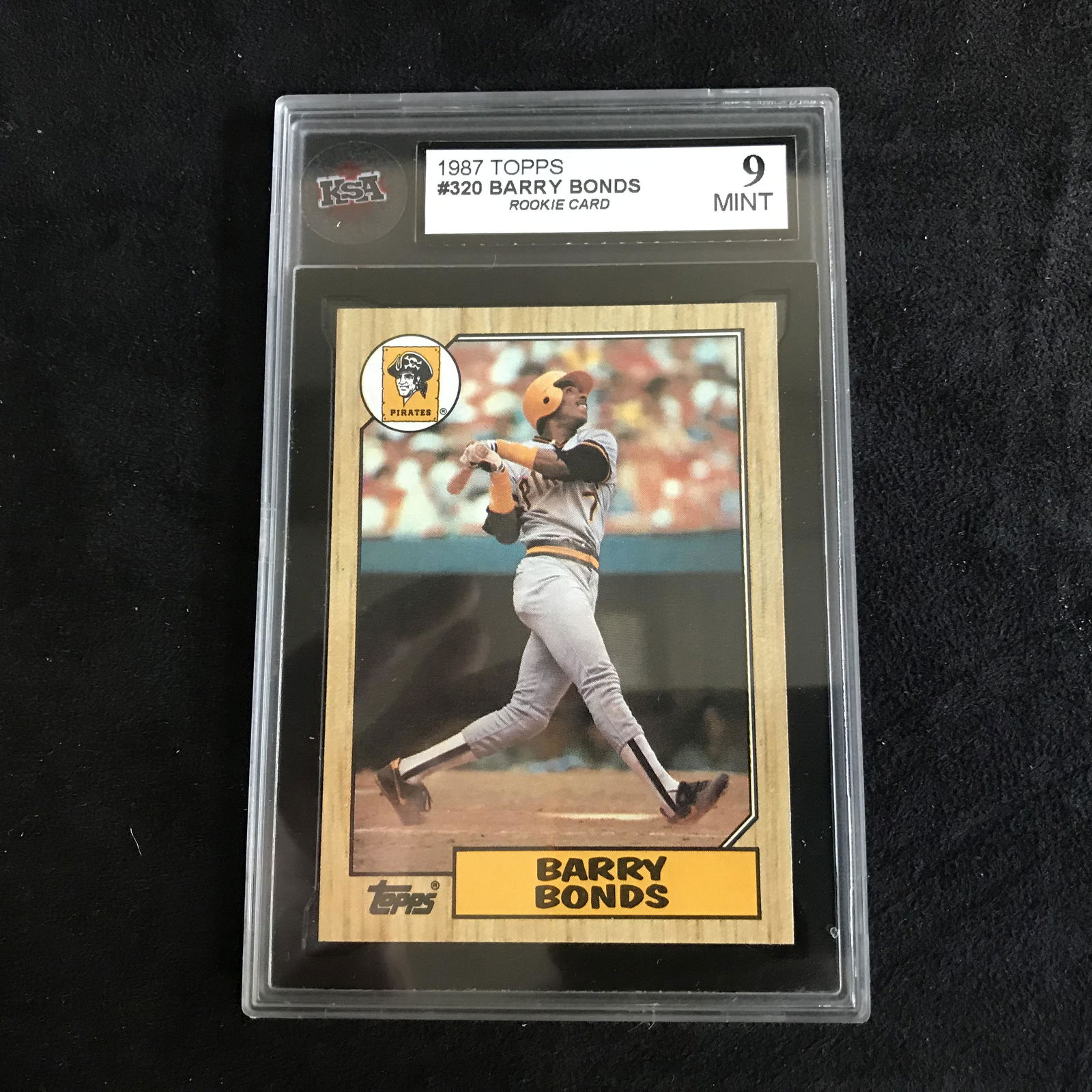 1987 TOPPS #320 BARRY BONDS Rookie Card (9 MINT) (1 of 1)
