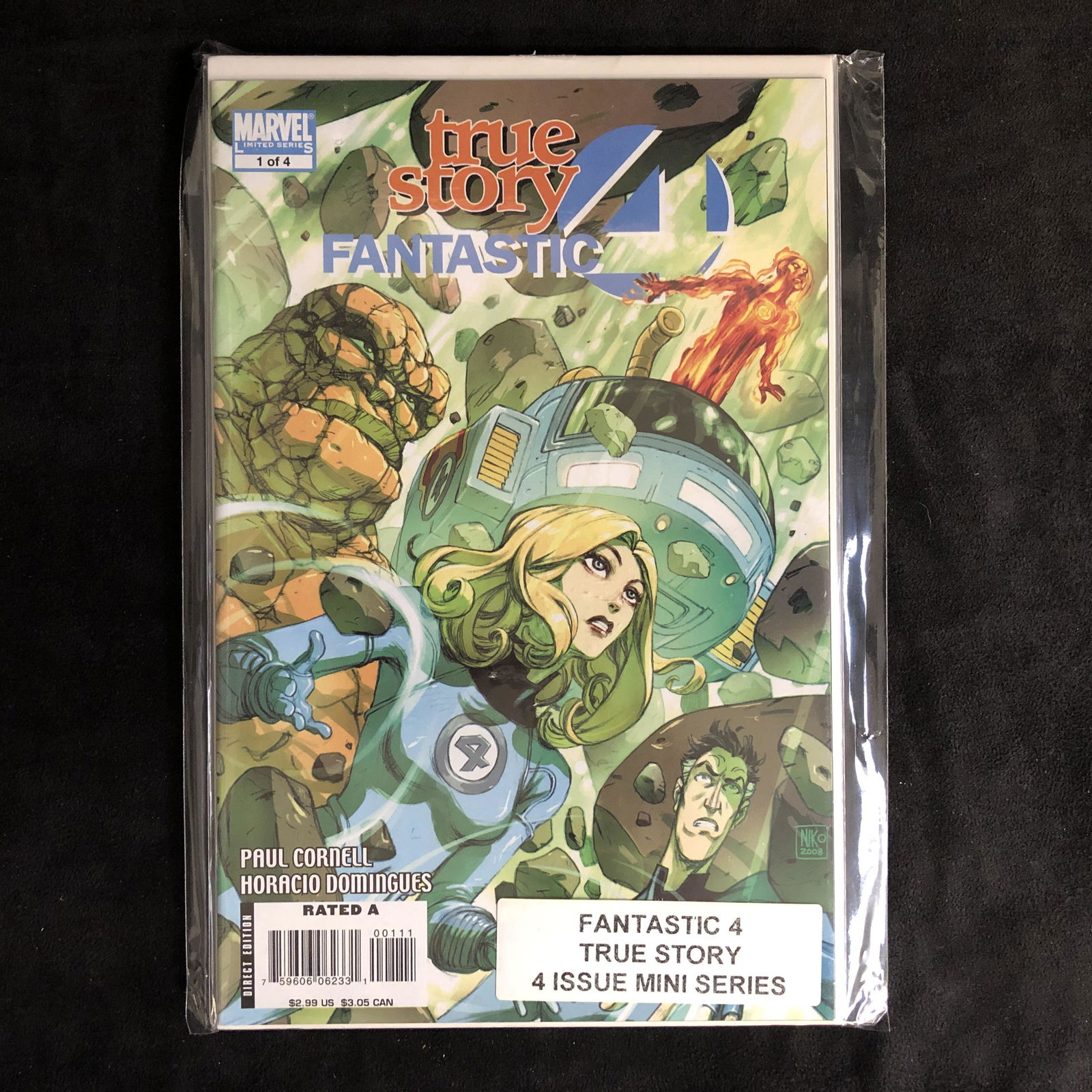 TRUE STORY FANTASTIC FOUR #1-4 (MARVEL COMICS) (1 of 2)