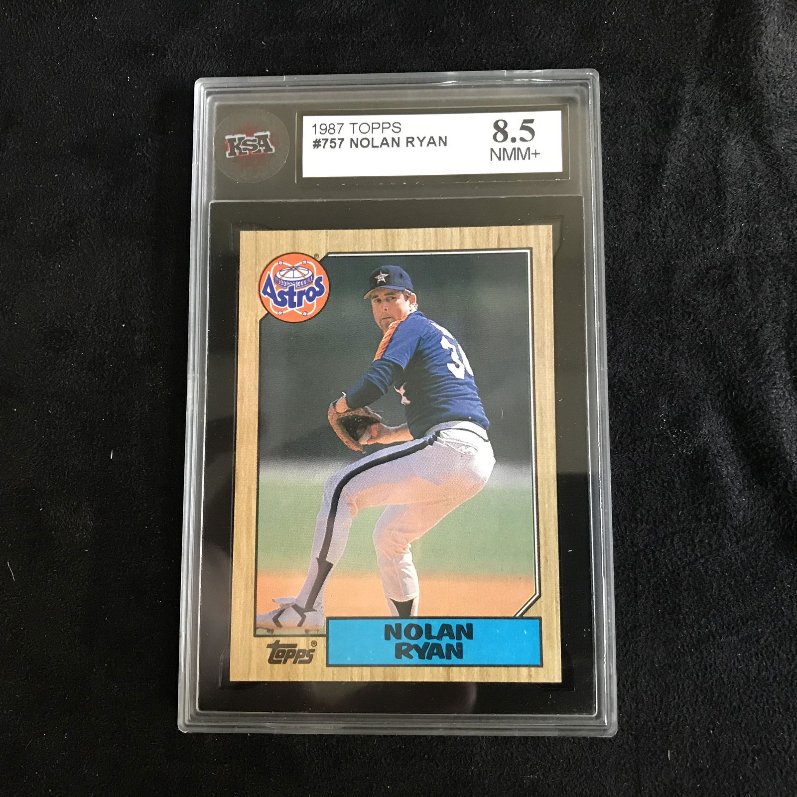1987 TOPPS #757 NOLAN RYAN (8.5 NMM+) (1 of 1)