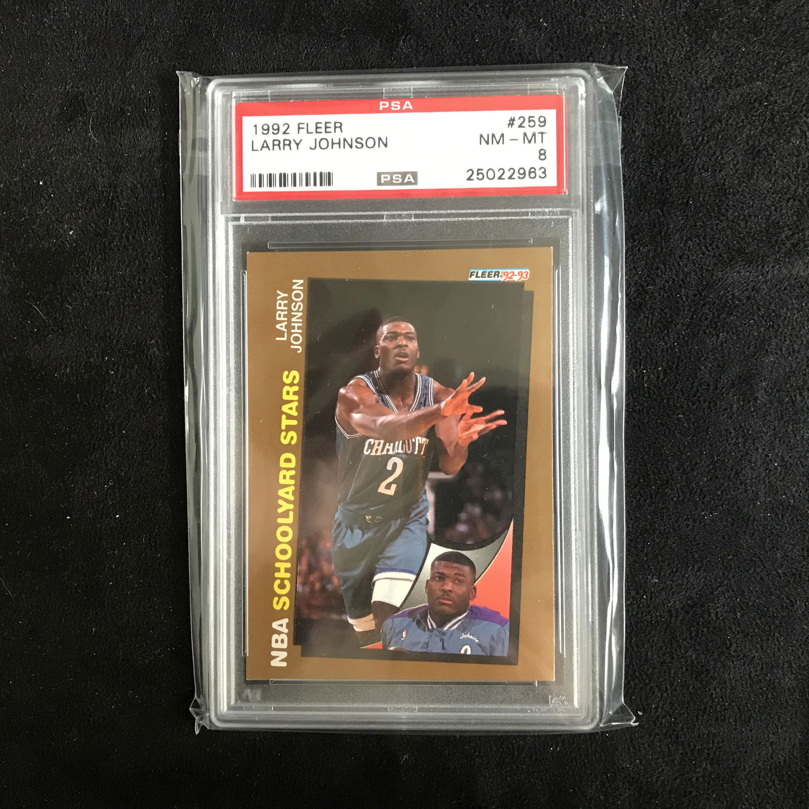 1992 FLEER #259 LARRY JOHNSON (NM-MT 8): 1992 FLEER #259 LARRY JOHNSON (NM-MT 8)