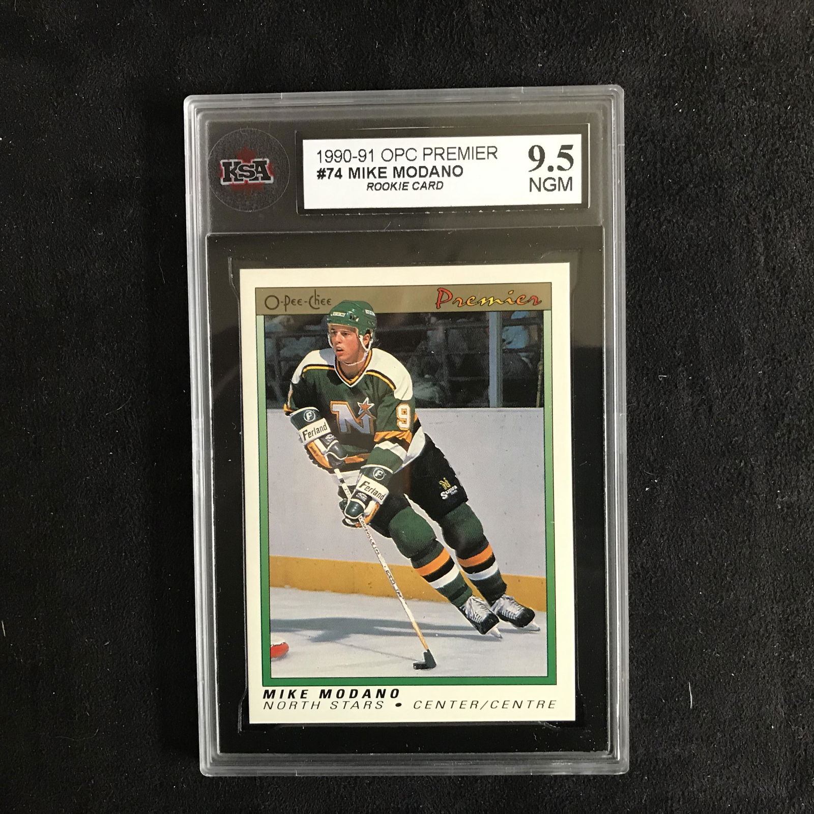 1990-91 OPC PREMIER #74 MIKE MODANO Rookie Card (9.5 (1 of 1)