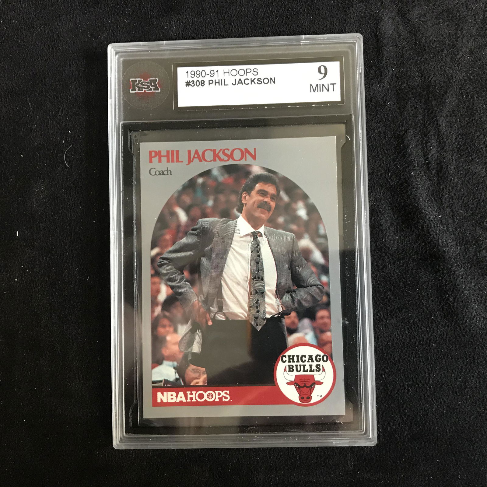 1990-91 HOOPS #308 PHIL JACKSON (9 MINT): 1990-91 HOOPS #308 PHIL JACKSON (9 MINT)