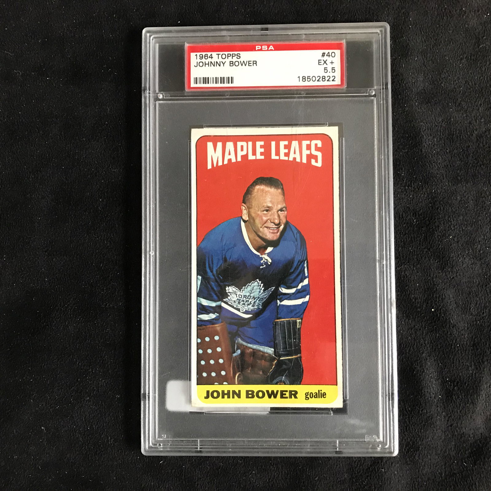 1964 TOPPS #40 JOHNNY BOWER (EX+ 5.5): 1964 TOPPS #40 JOHNNY BOWER (EX+ 5.5)