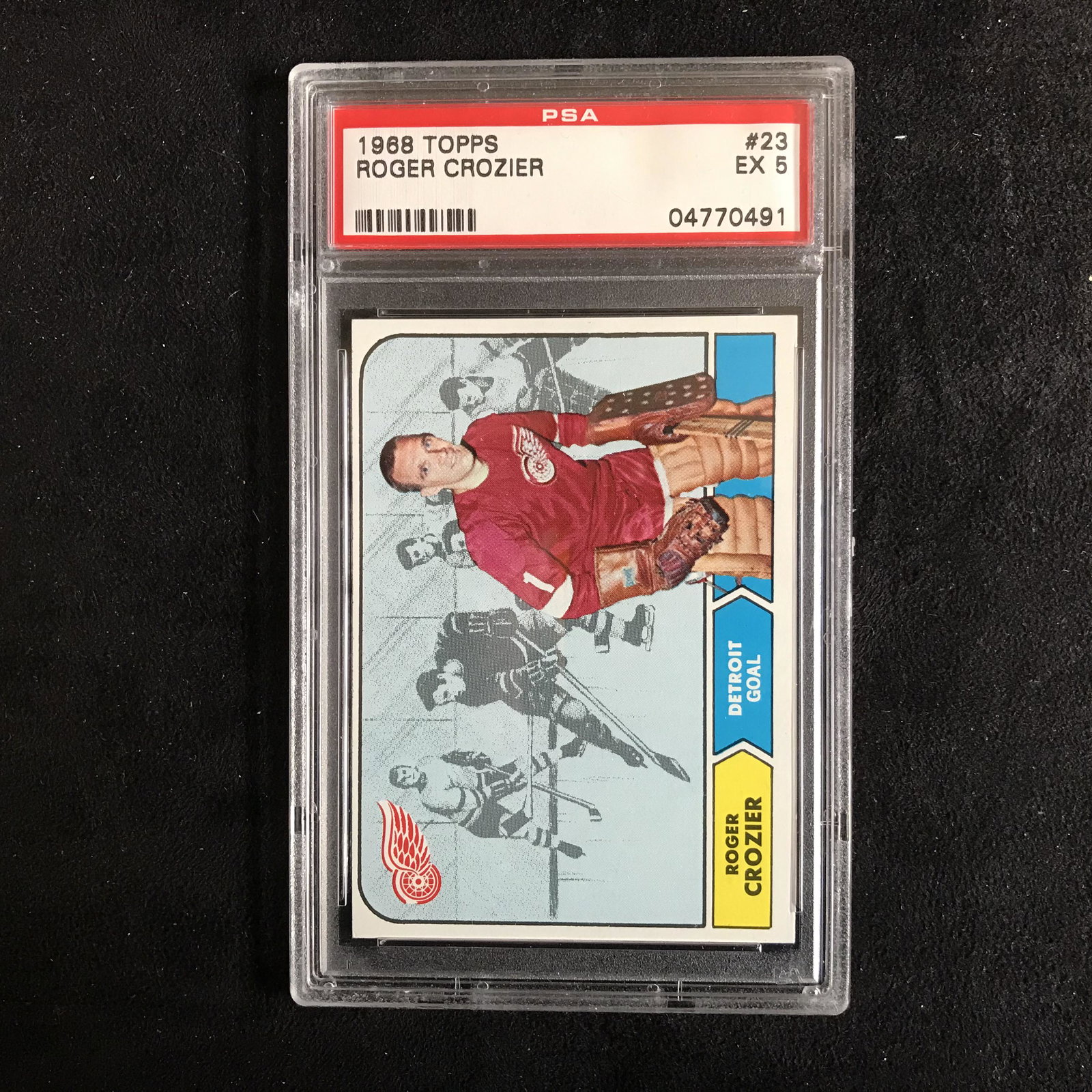 1968 TOPPS #23 ROGER CROZIER (EX 5): 1968 TOPPS #23 ROGER CROZIER (EX 5)