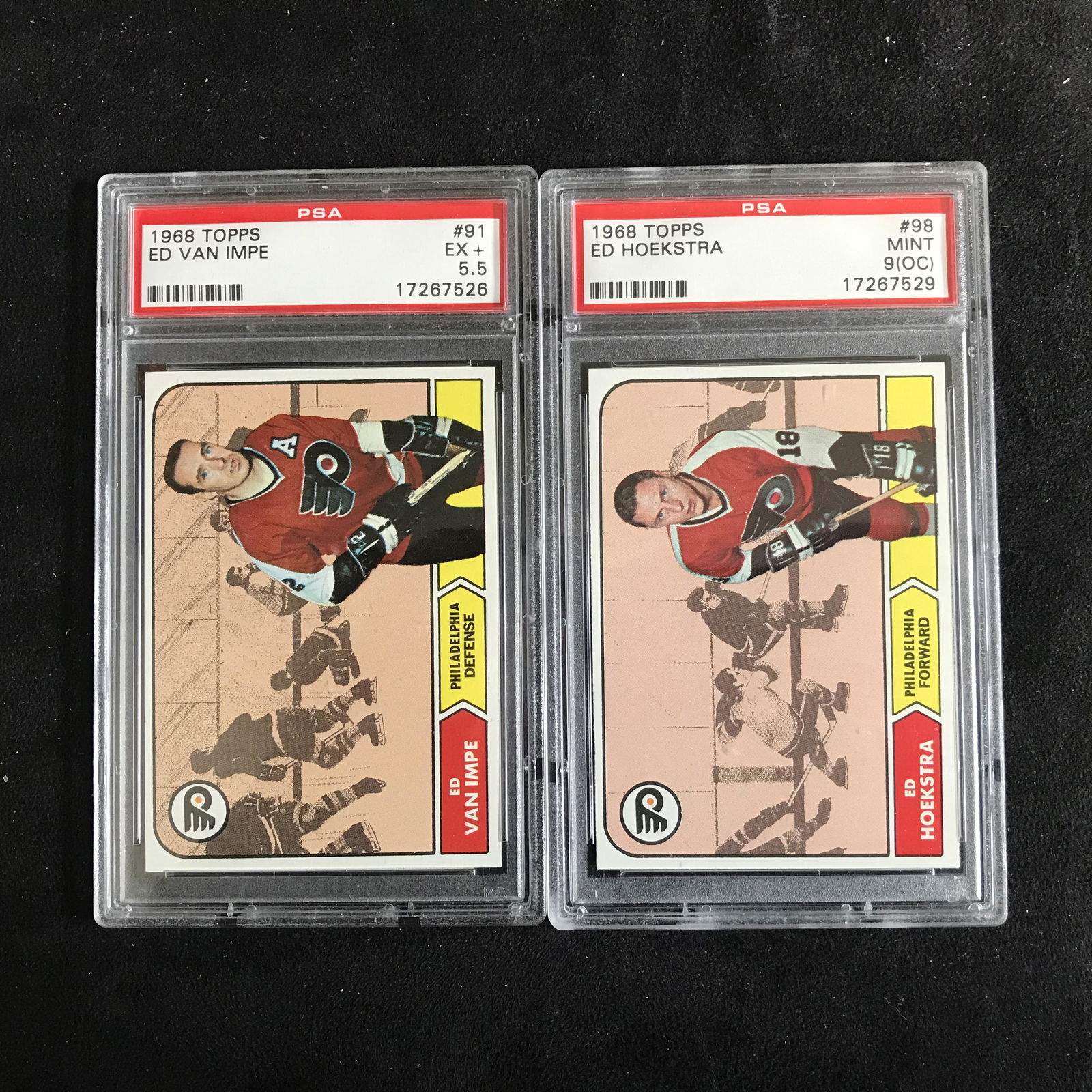 1968 TOPPS HOCKEY GRADED CARD LOT (FLYERS) (1 of 1)