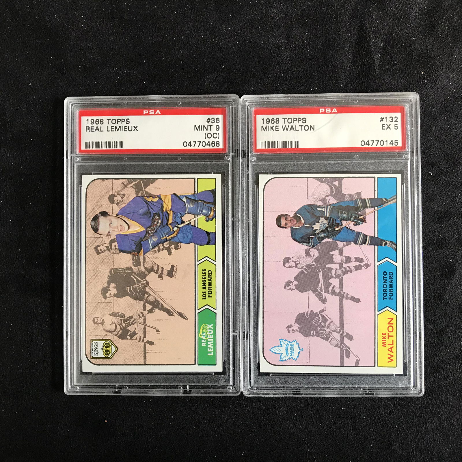 1968 TOPPS HOCKEY GRADED CARD LOT (LEMIEUX, WALTON) (1 of 1)