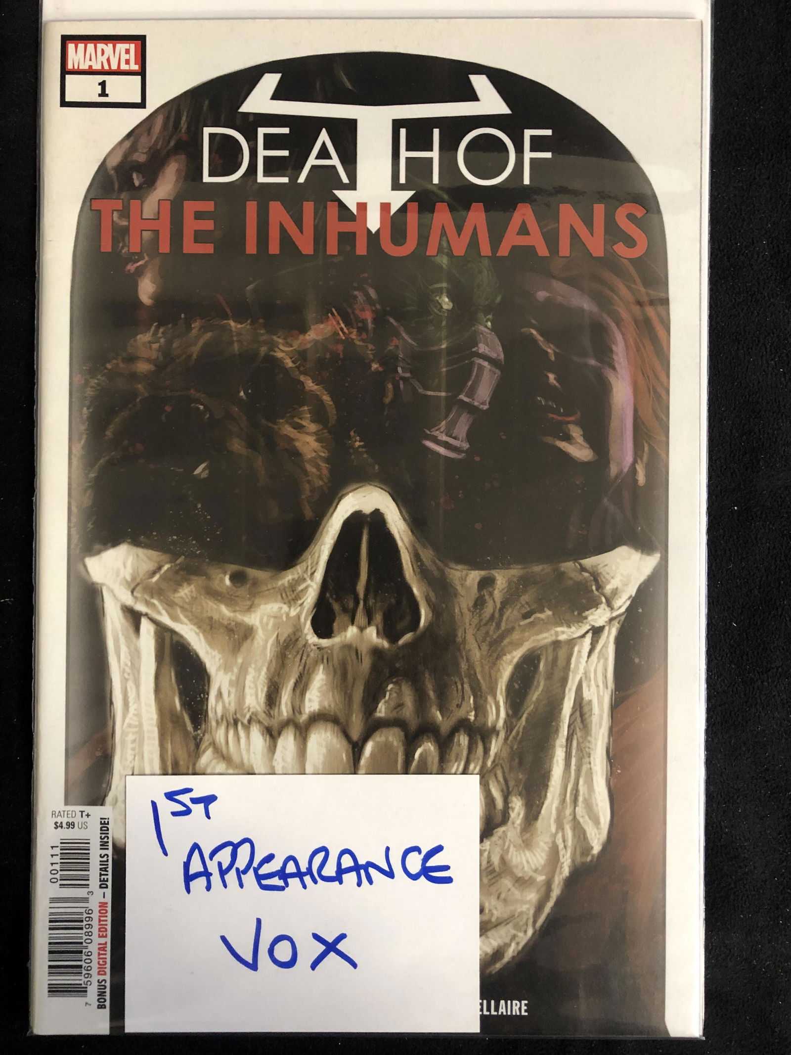 DEATH OF THE INHUMANS #1 (MARVEL COMICS) (1 of 1)