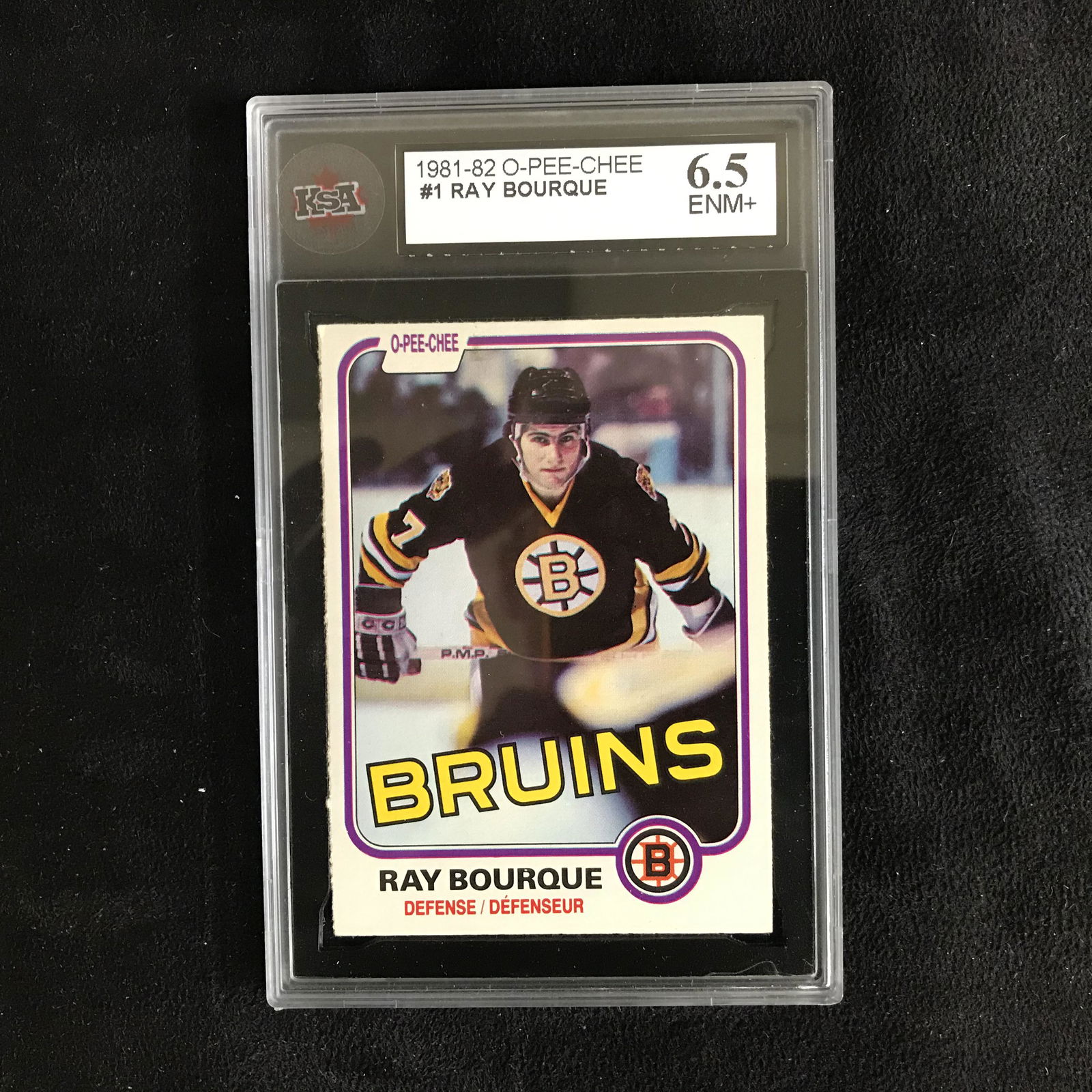 1981-82 O-PEE-CHEE #1 RAY BOURQUE (6.5 ENM+) (1 of 1)