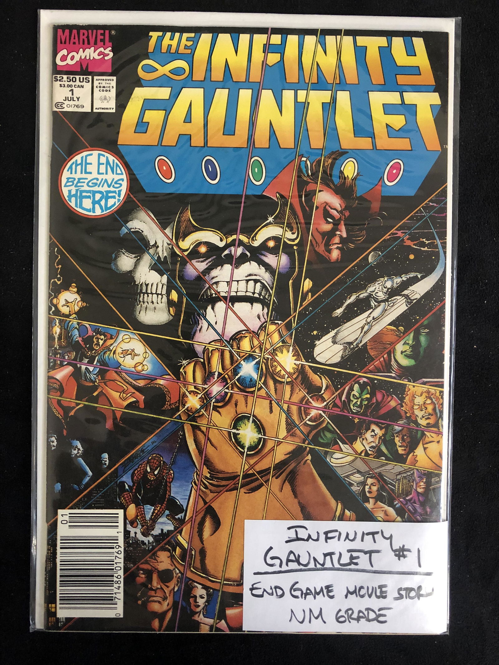 THE INFINITY GAUNTLET #1 (MARVEL COMICS) (1 of 1)