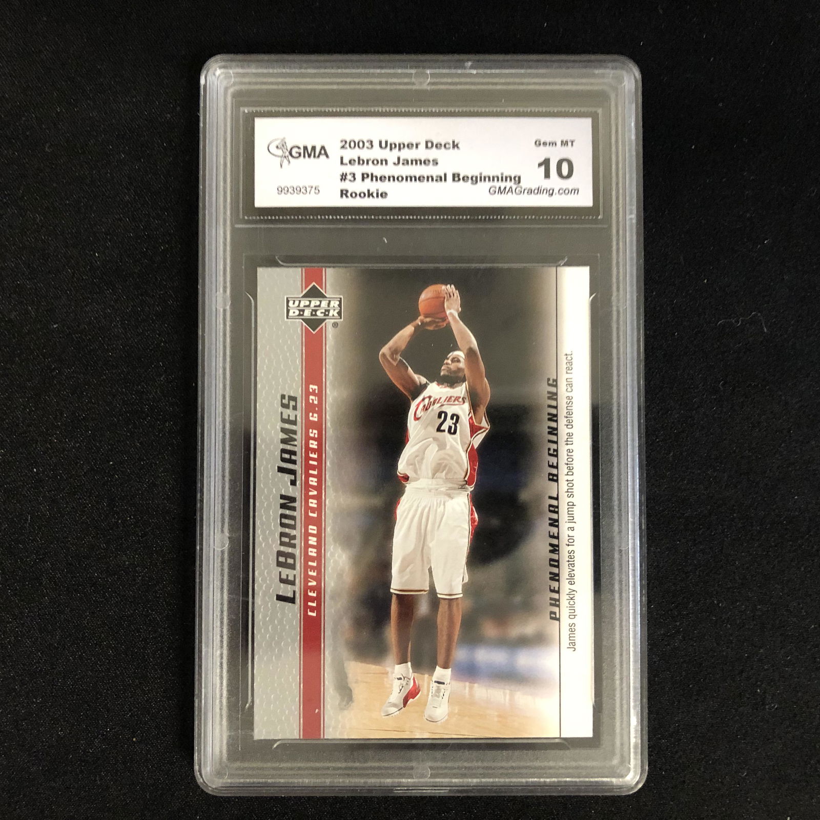 2003 UPPER DECK #3 LEBRON JAMES PHENOMENAL BEGINNINGS (1 of 2)