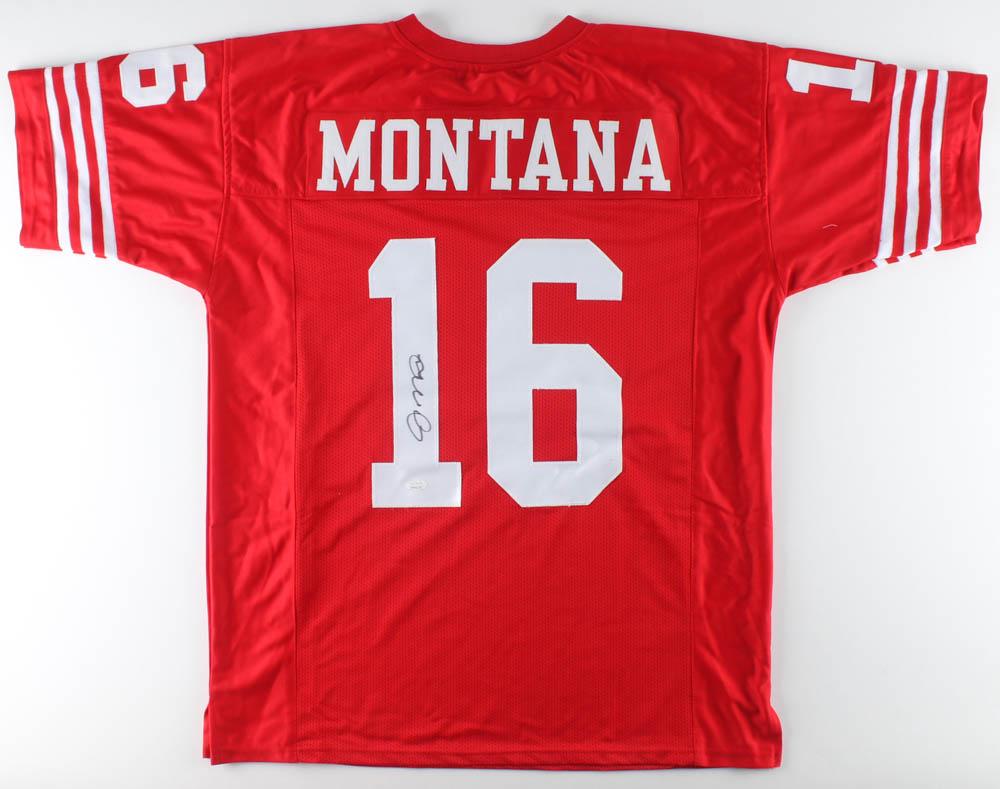 JOE MONTANA AUTOGRAPHED 49ers JERSEY (JSA COA): JOE MONTANA AUTOGRAPHED 49ers JERSEY (JSA COA)