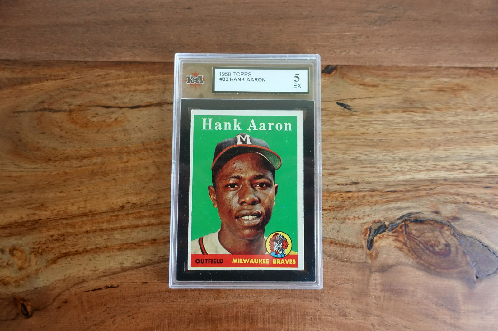1958 TOPPS #30 HANK AARON (KSA 5) (1 of 2)