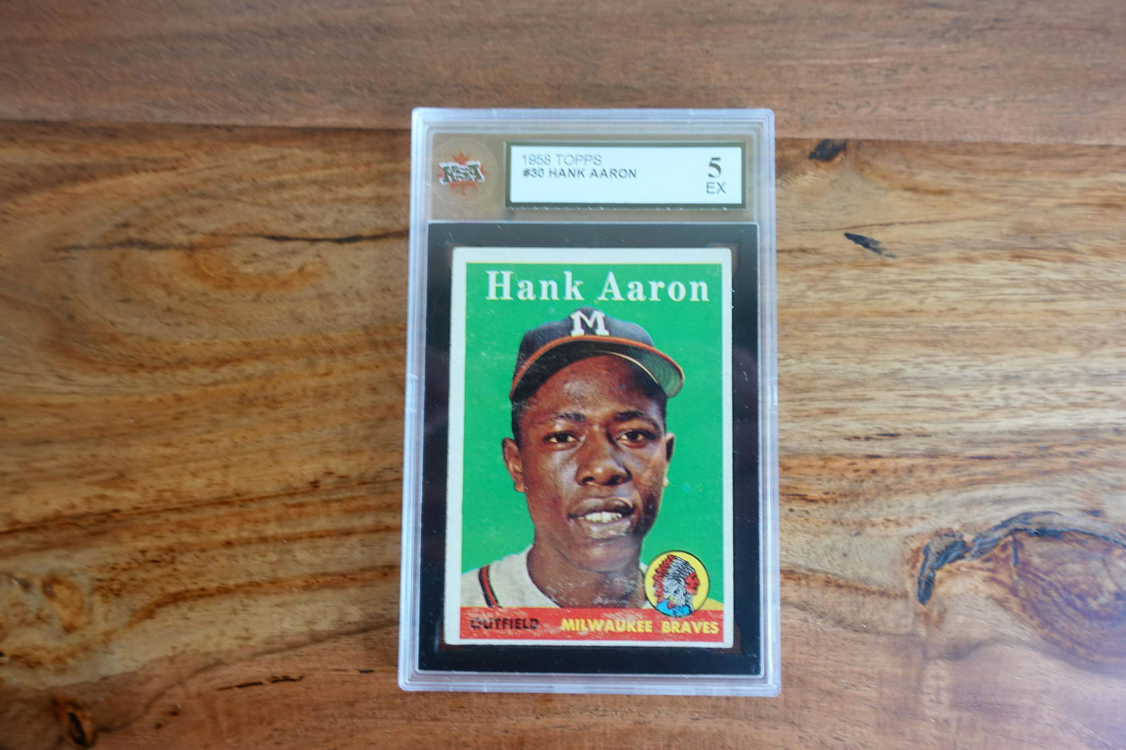 1958 TOPPS #30 HANK AARON (KSA 5) (1 of 2)