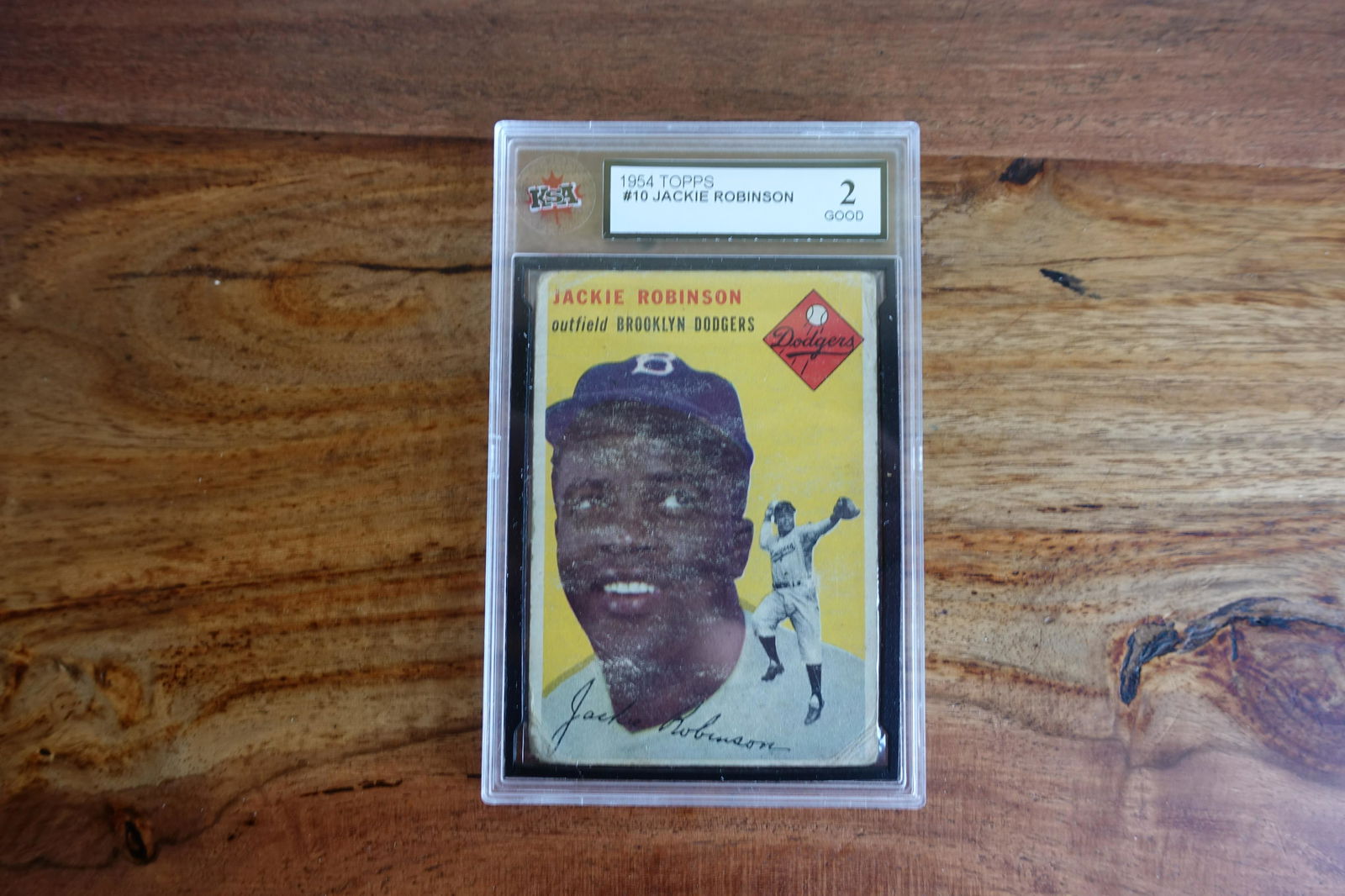 1954 TOPPS #10 JACKIE ROBINSON (KSA 2) (1 of 2)