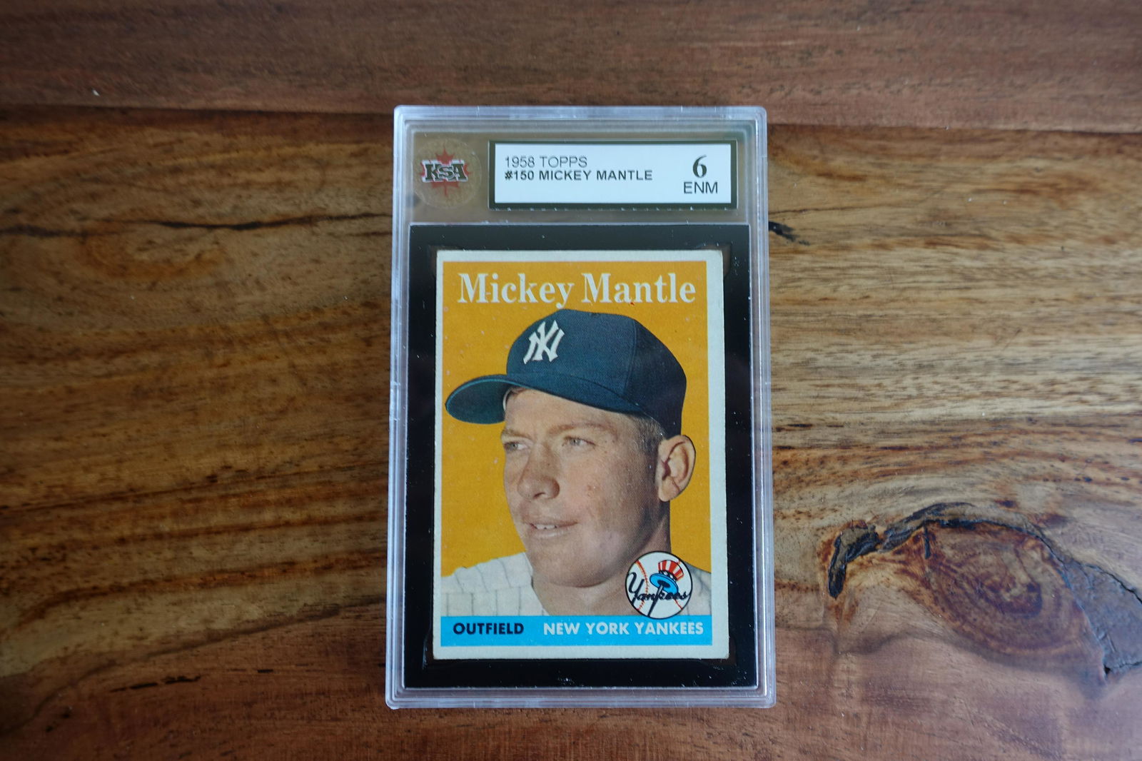 1958 TOPPS #150 MICKEY MANTLE (KSA 6) (1 of 2)