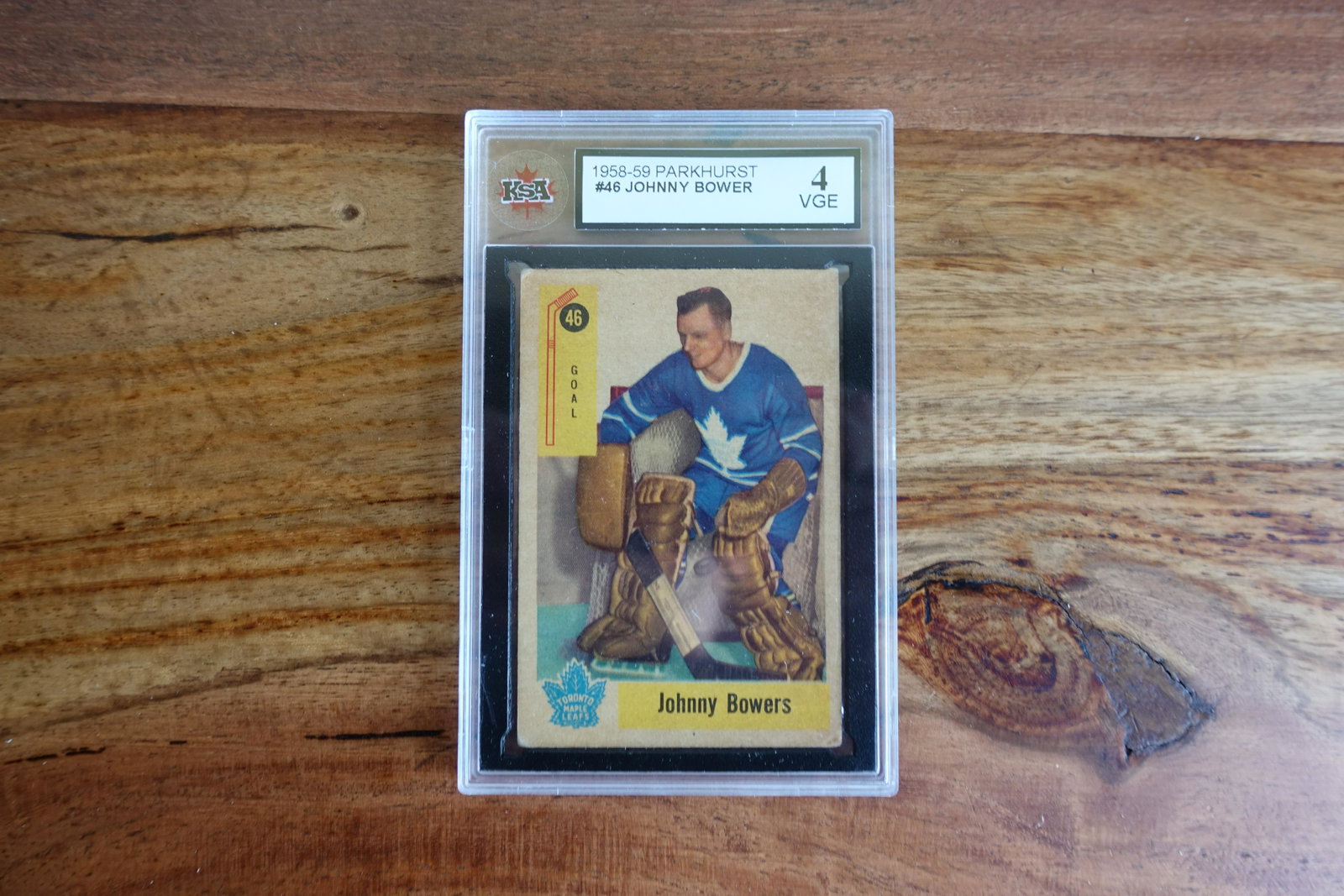 1958-59 PARKHURST #46 JOHNNY BOWER (KSA 4): 1958-59 PARKHURST #46 JOHNNY BOWER (KSA 4)