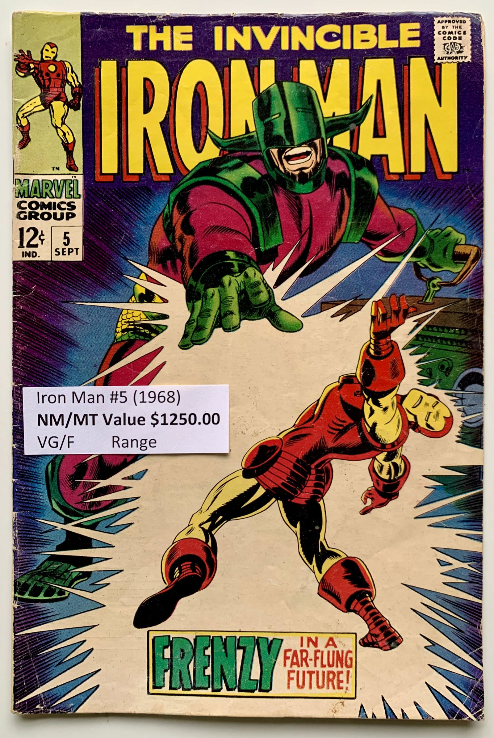 THE INVINCIBLE IRON MAN #5 (MARVEL COMICS) 1968 (1 of 1)