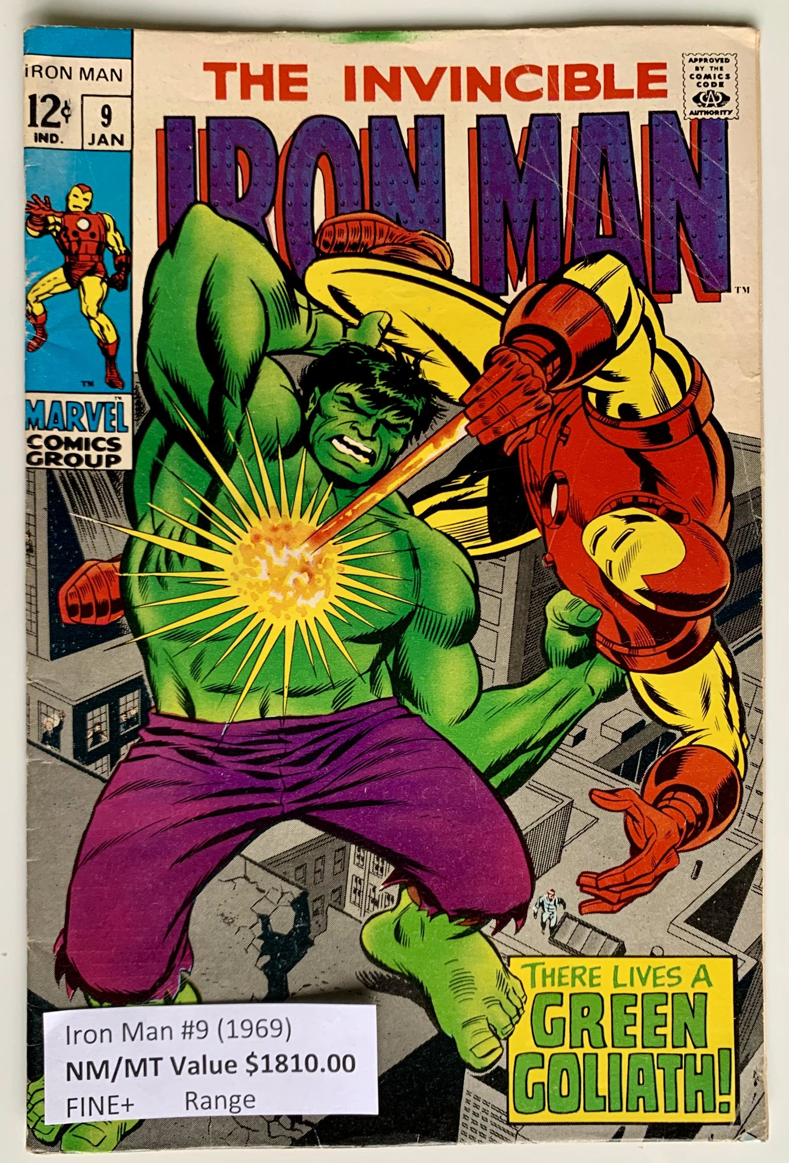 THE INVINCIBLE IRON MAN #9 (MARVEL COMICS) 1969 (1 of 1)