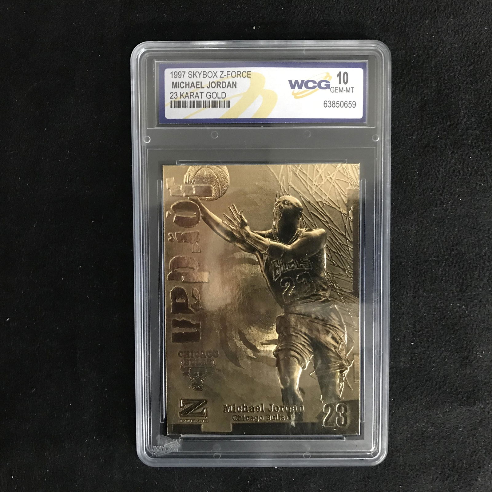 1997 SKYBOX Z-FORCE MICHAEL JORDAN 23KT GOLD (GEM MINT (1 of 1)