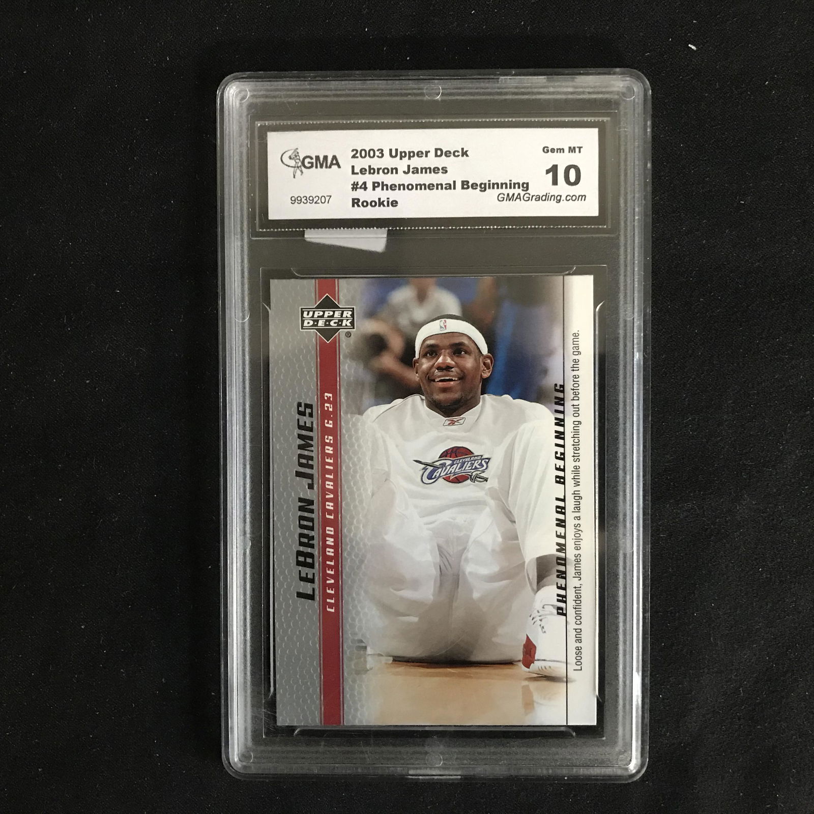 2003 UPPER DECK LeBRON JAMES #4 PHENOMENAL BEGINNING (1 of 1)