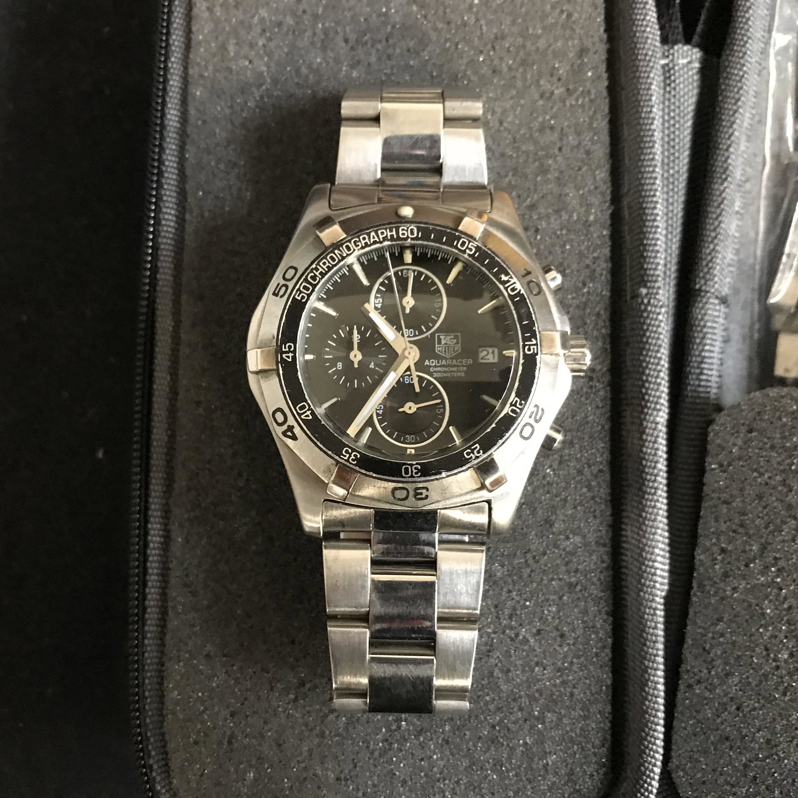 AUTHENTIC MENS TAG HEUER AQUARACER WATCH (1 of 4)