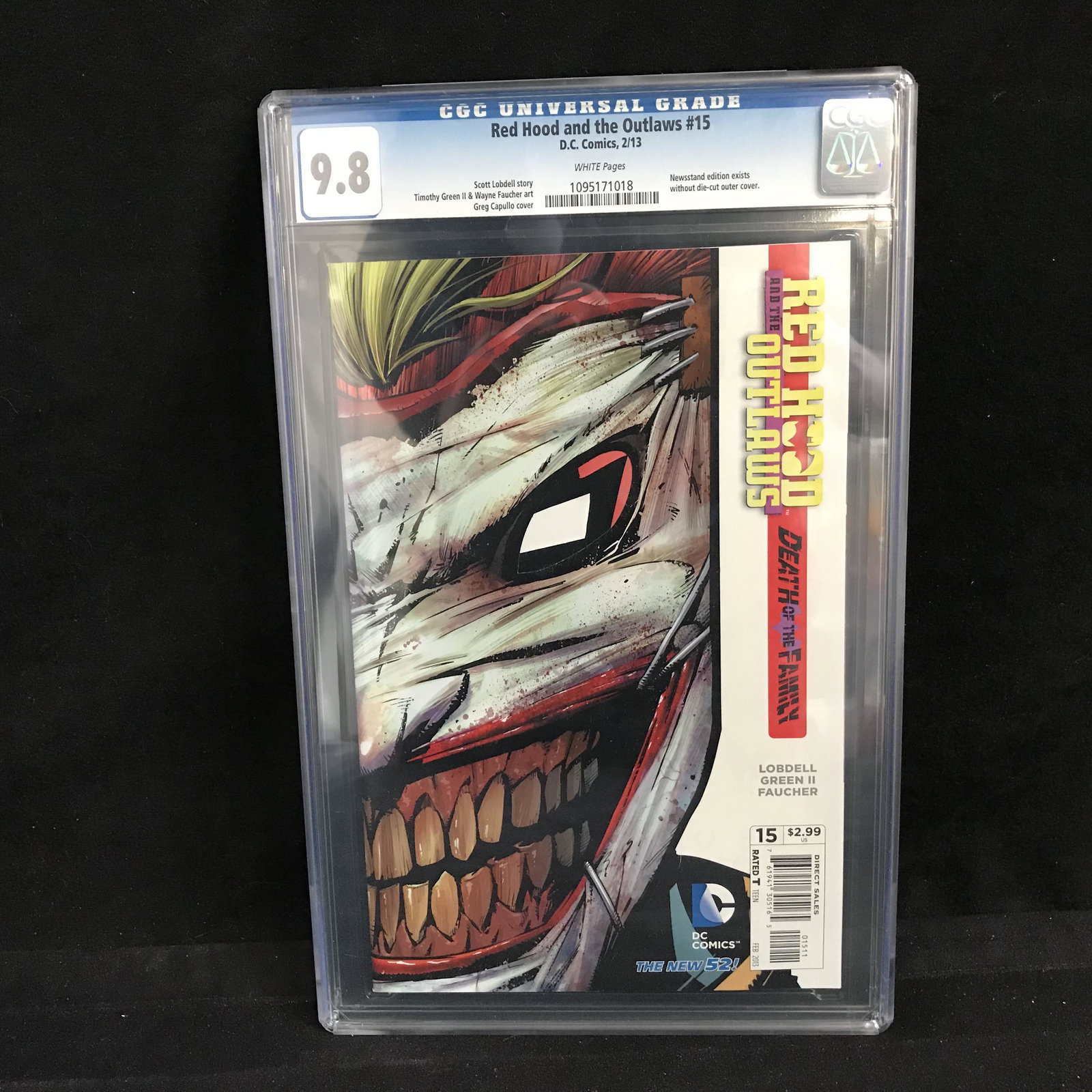 RED HOOD AND THE OUTLAWS #15 CGC GRADE 9.8 (DC COMICS) (1 of 1)