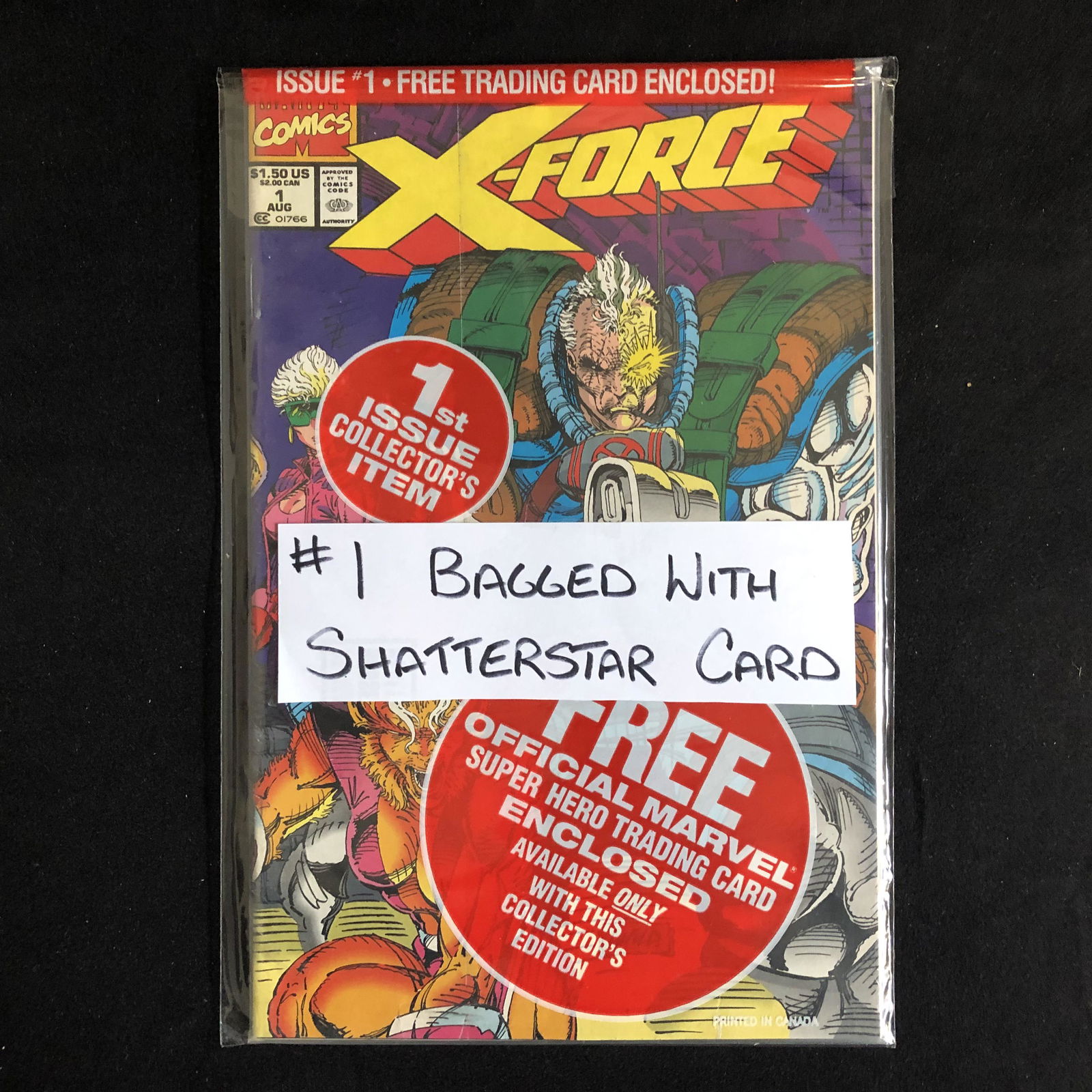X-FORCE #1 (MARVEL COMICS) Bagged w/ Shatterstar Card (1 of 1)