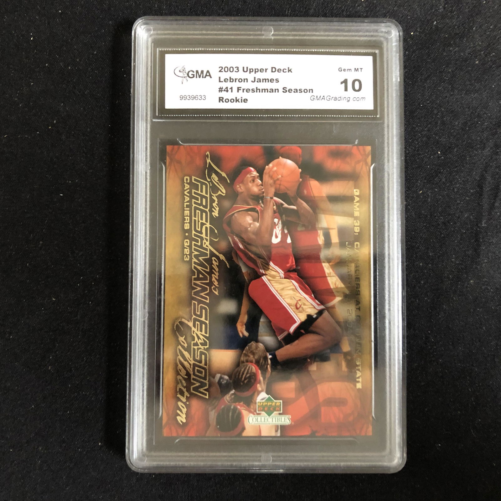 2003 UPPER DECK LeBRON JAMES #41 FRESHMAN SEASON ROOKIE (1 of 2)