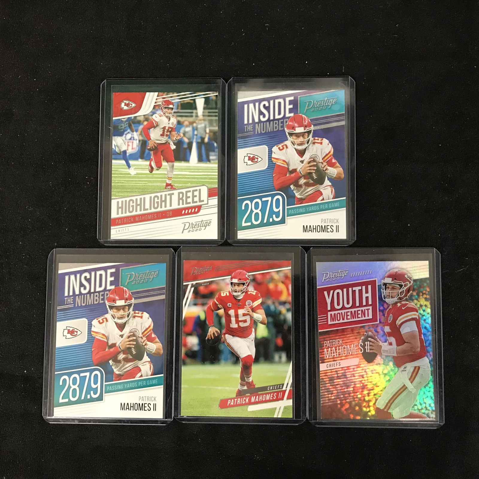 PRESTIGE 2020 PATRICK MAHOMES FOOTBALL CARD LOT (1 of 1)