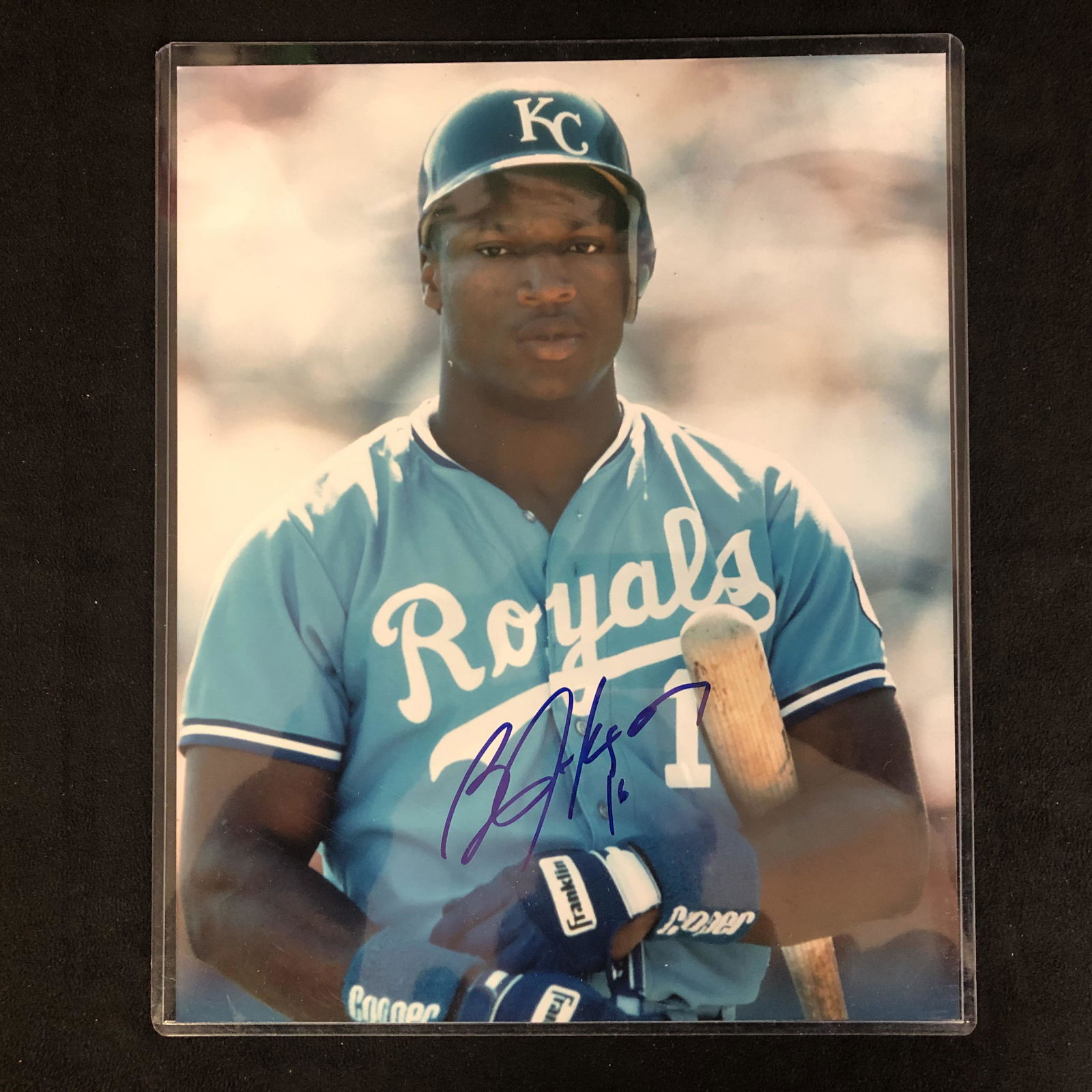 BO JACKSON ROYALS AUTOGRAPHED PHOTO (1 of 1)