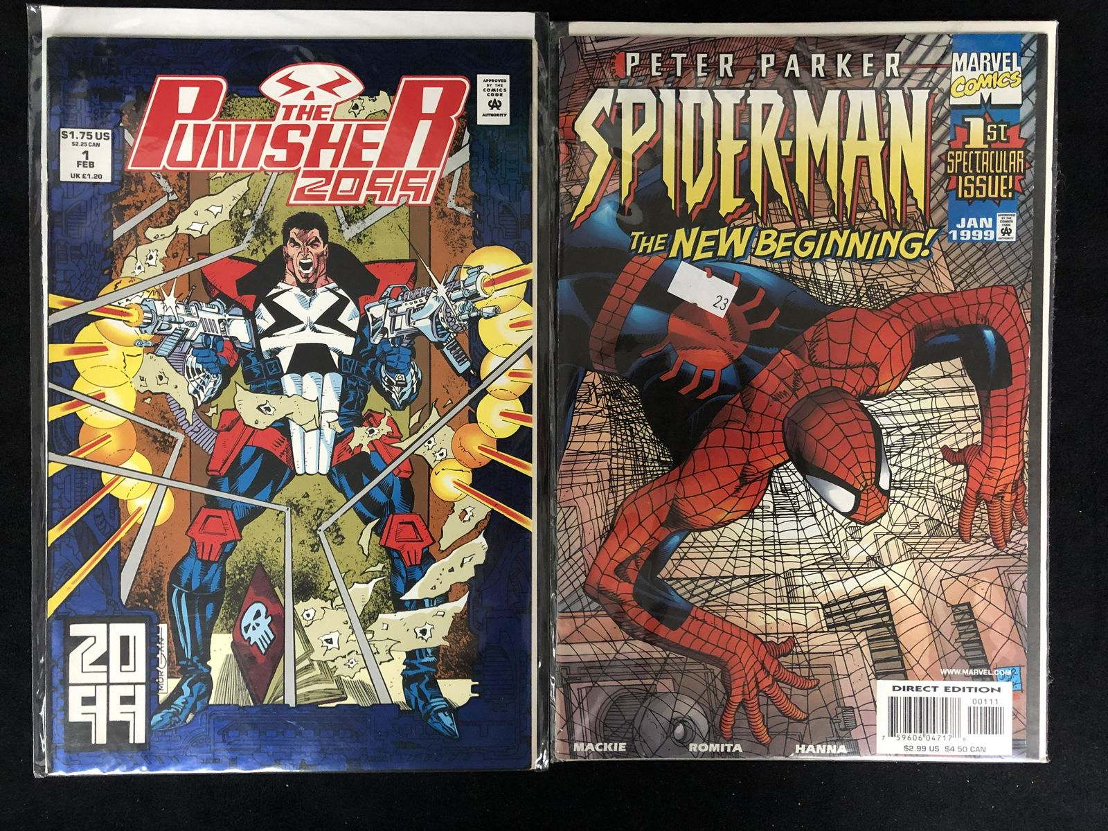 THE PUNISHER 2099 #1 & SPIDER-MAN: THE NEW BEGINNING #1 (1 of 1)