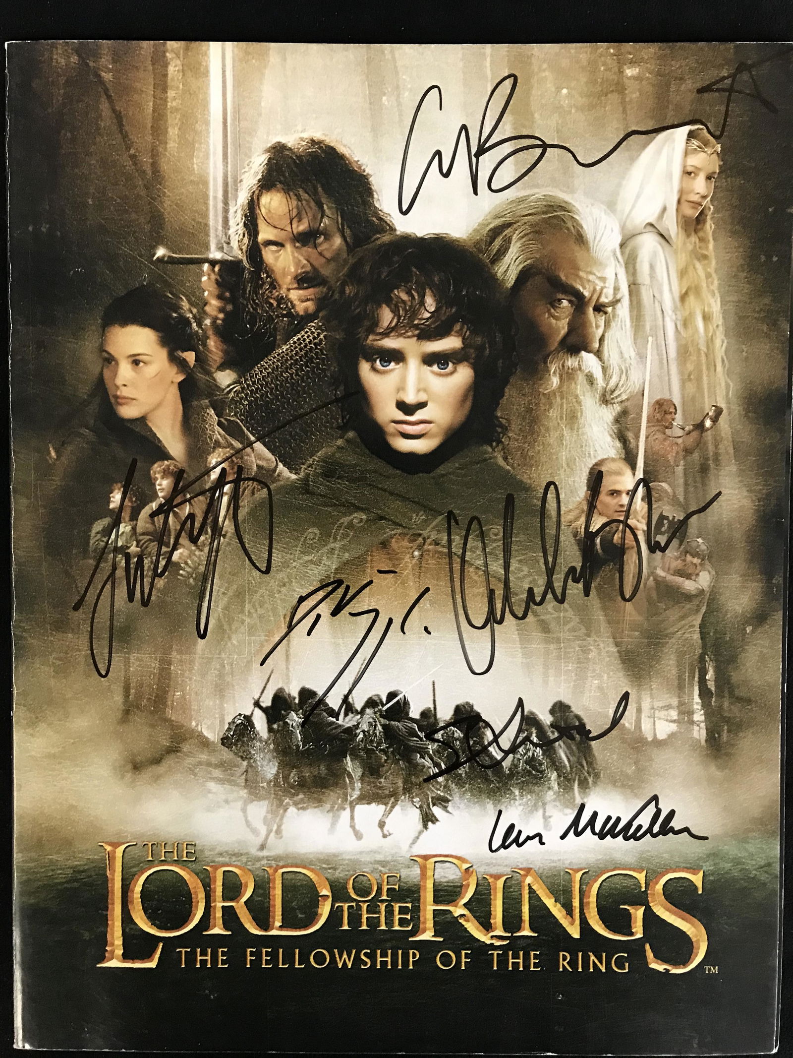 LORD OF THE RINGS AUTOGRAPHED PHOTO (REAL AUTHENTIC COA (1 of 3)