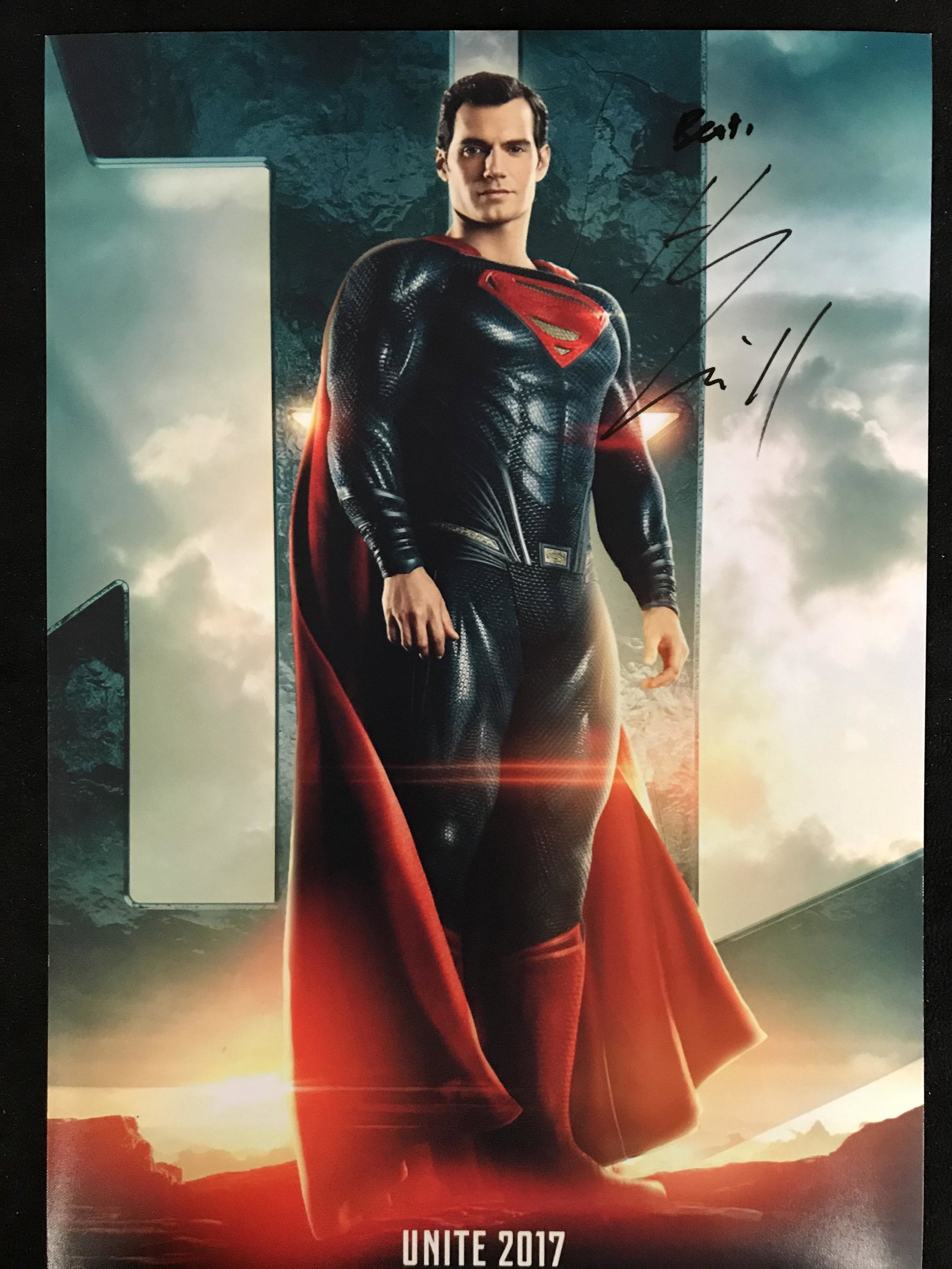 HENRY CAVALLI AUTOGRAPHED "SUPERMAN" PHOTO (COA): HENRY CAVALLI AUTOGRAPHED "SUPERMAN" PHOTO (COA)