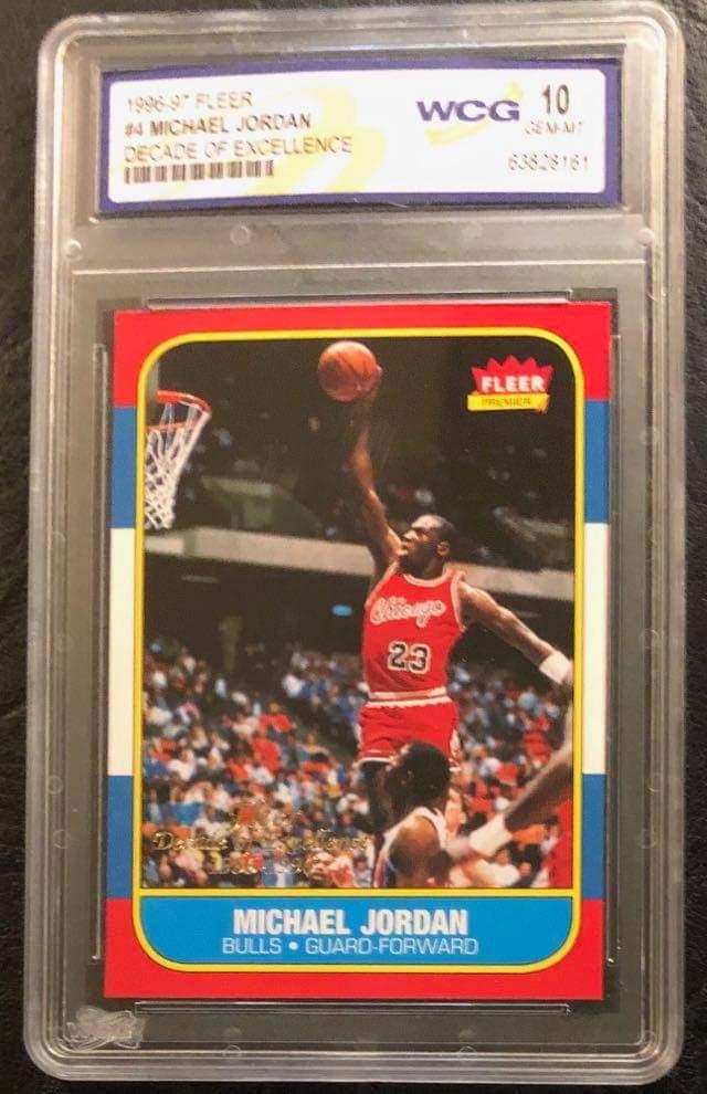 1996-97 FLEER #4 MICHAEL JORDAN DECADE OF EXCELLENCE (1 of 3)