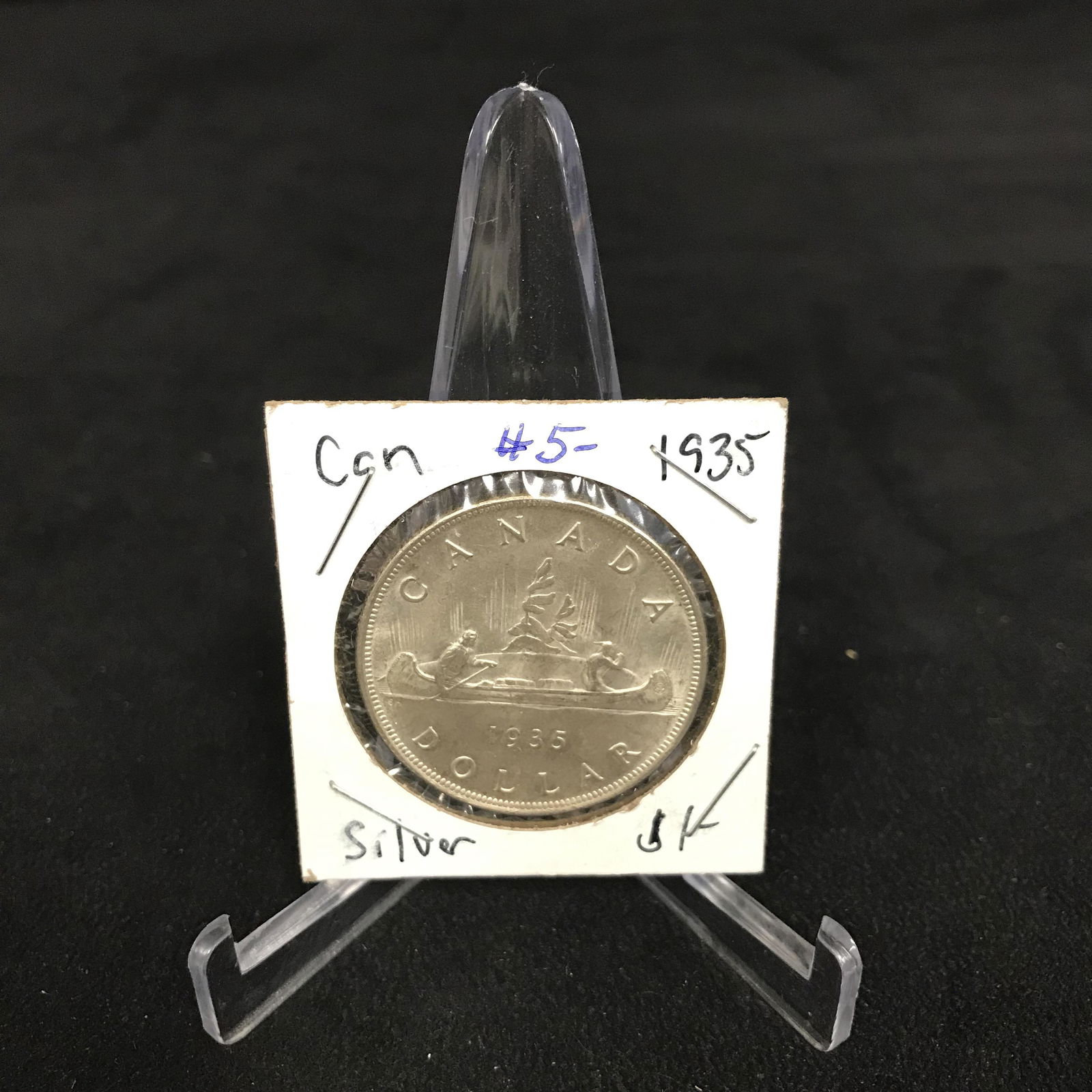 1935 CANADA SILVER DOLLAR COIN (1 of 1)