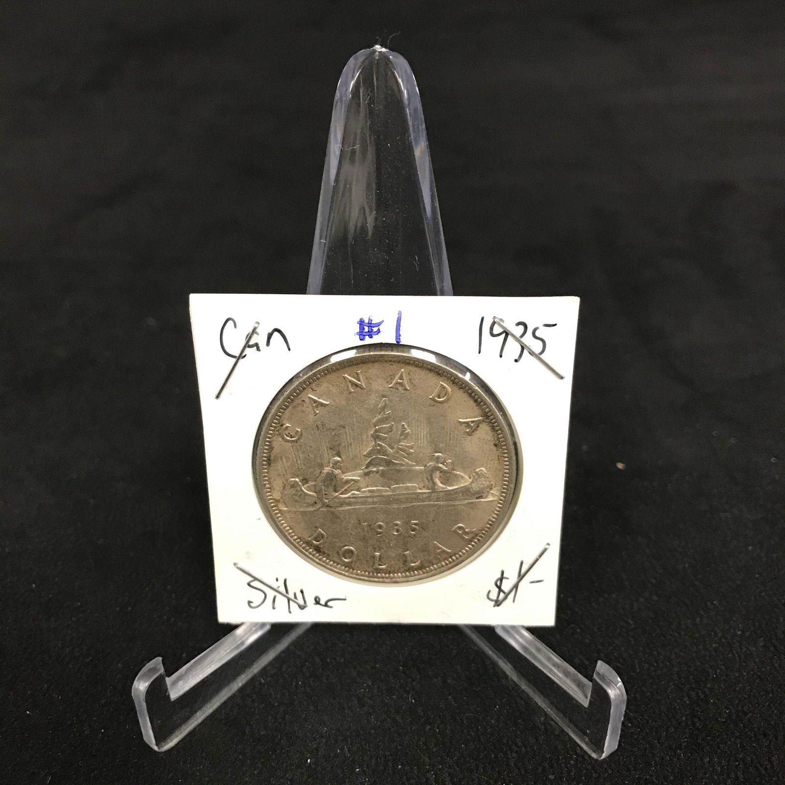 1935 CANADA SILVER DOLLAR COIN (1 of 1)